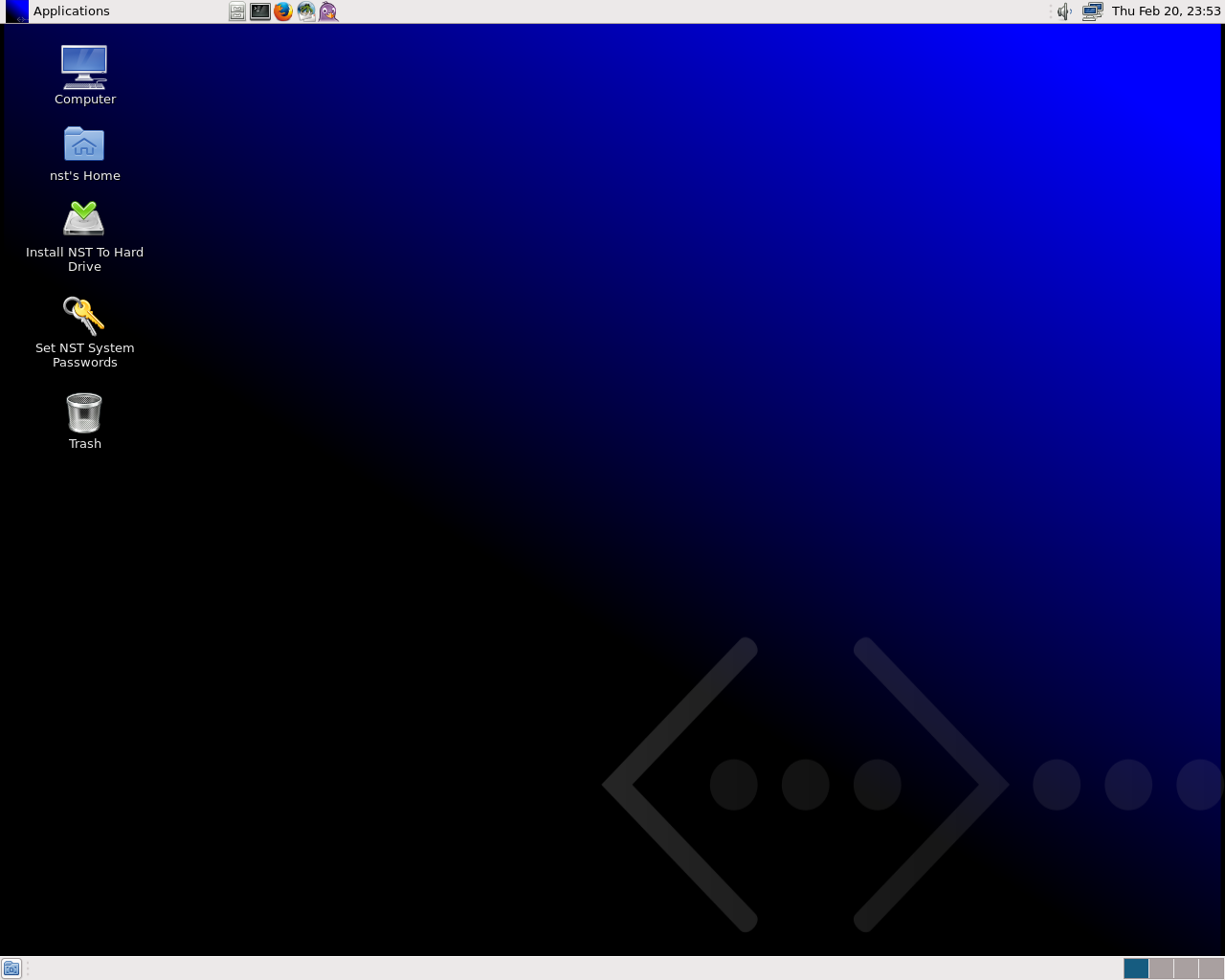 NST desktop screenshot: 20