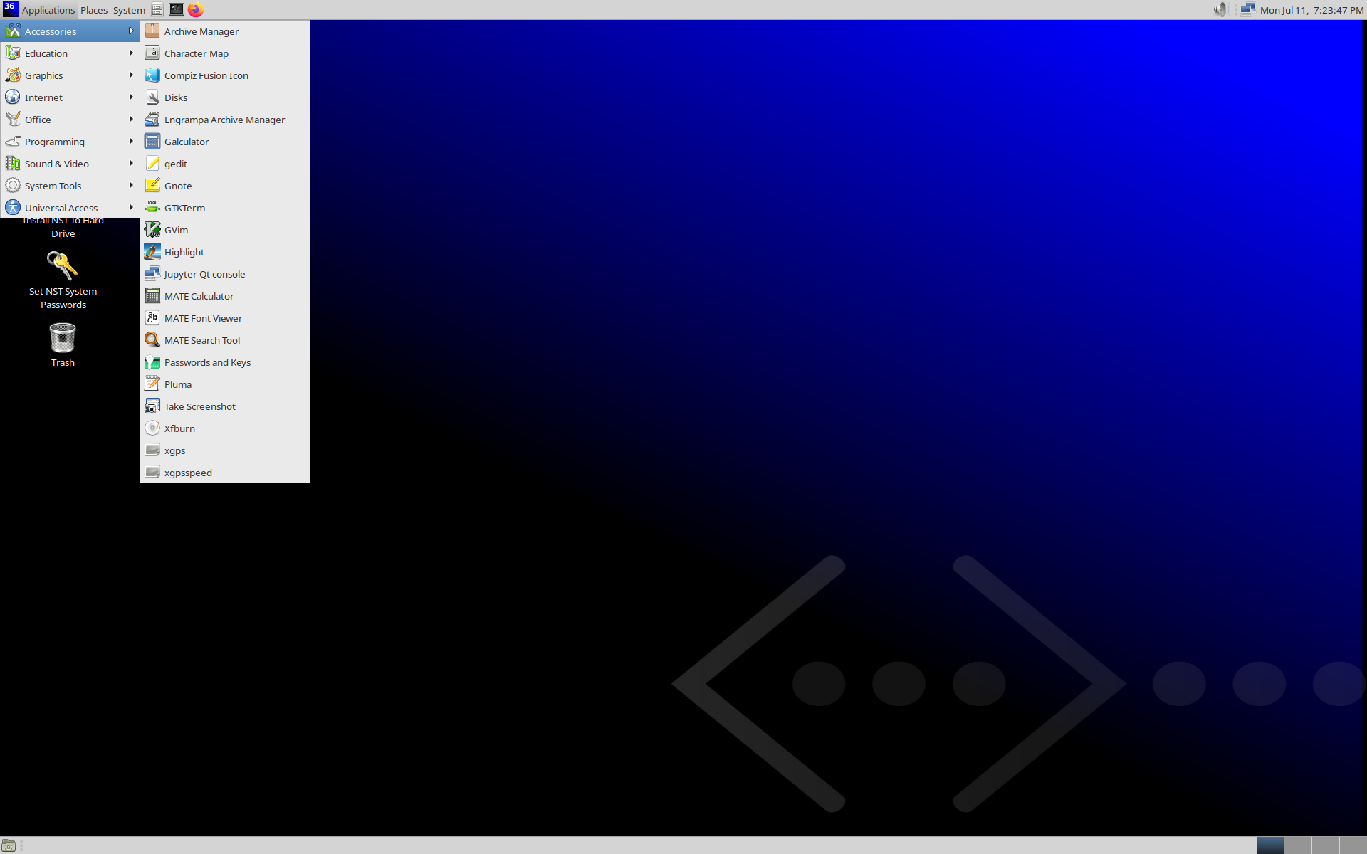 NST desktop screenshot: 36 13232