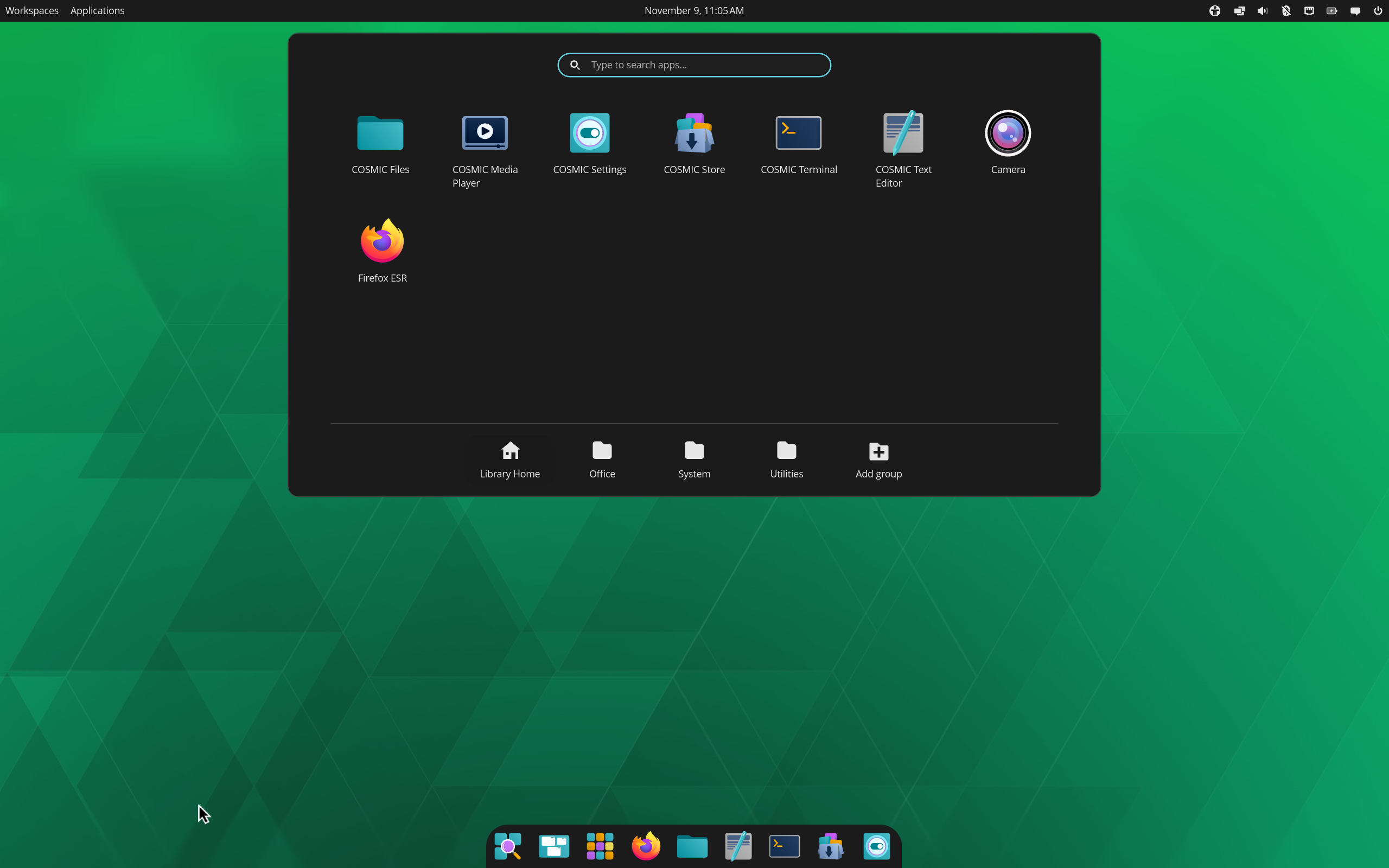 Nura desktop screenshot: 20251107 cosmic