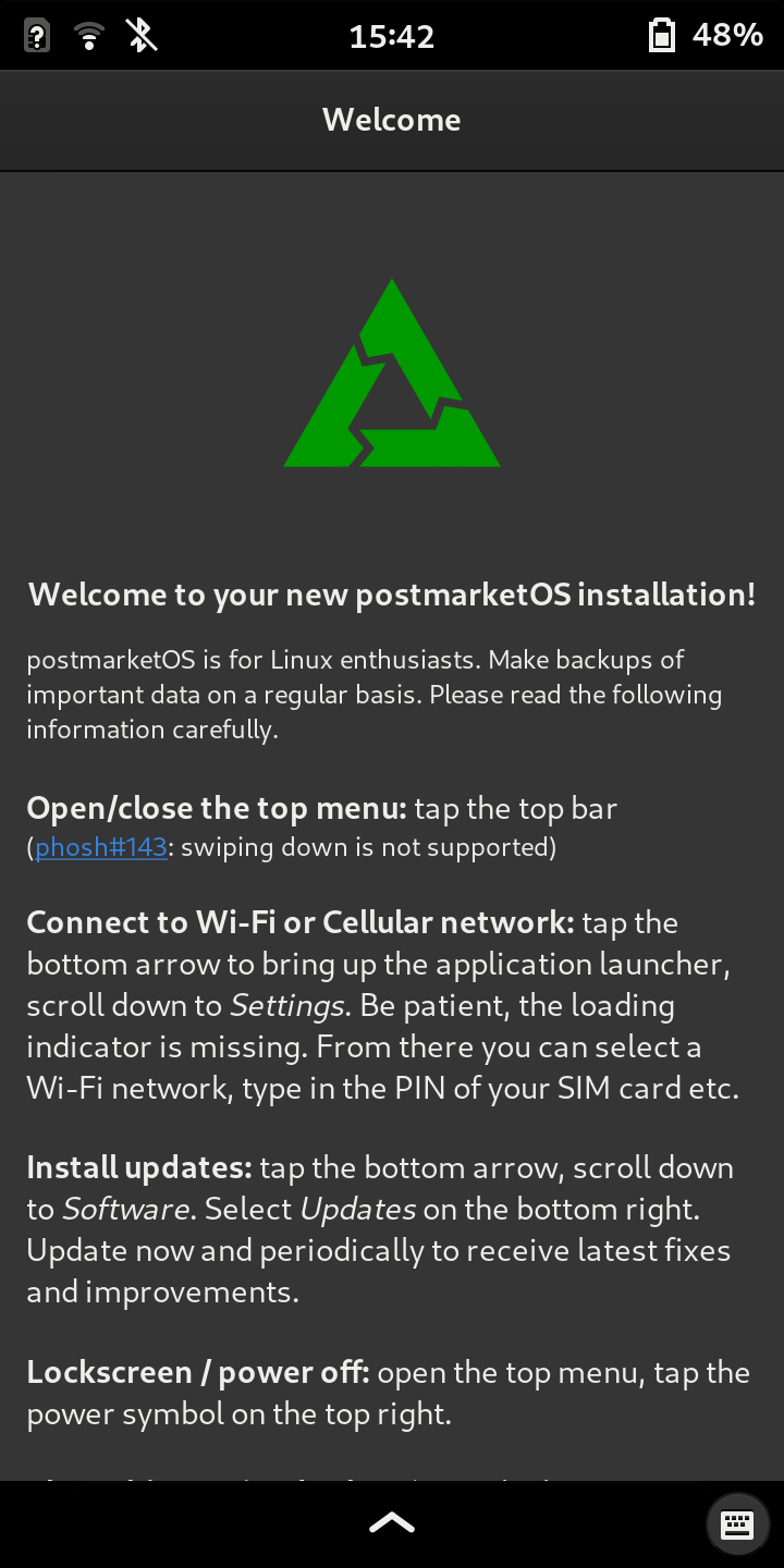 Nura desktop screenshot: 21.12 welcome
