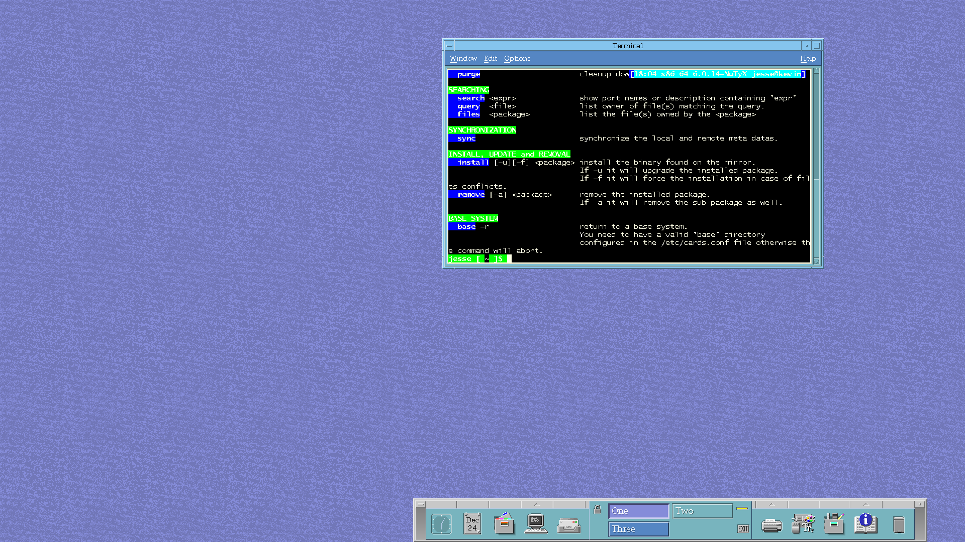 NuTyX desktop screenshot: 22.12.0 cards