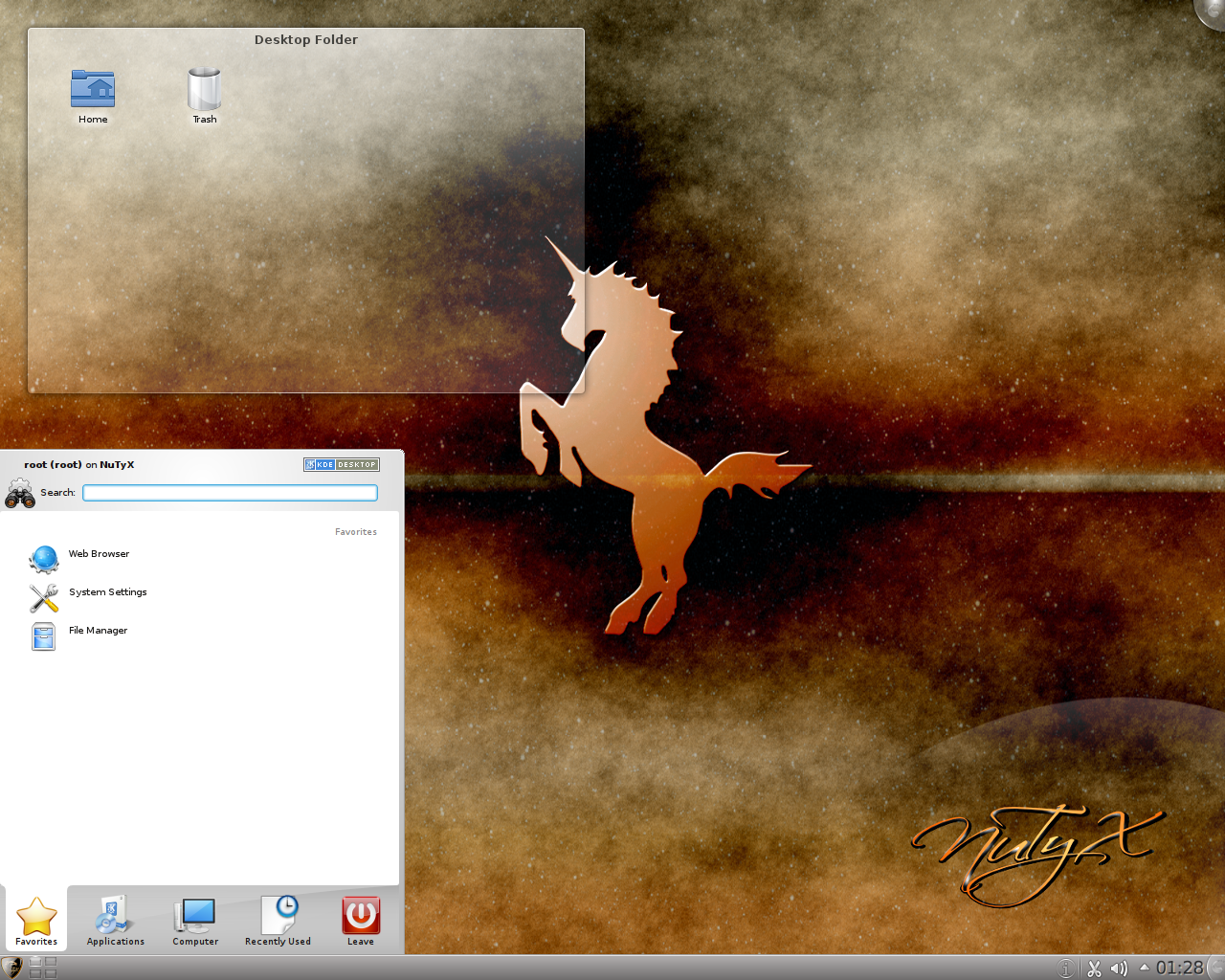 NuTyX desktop screenshot: pakxe