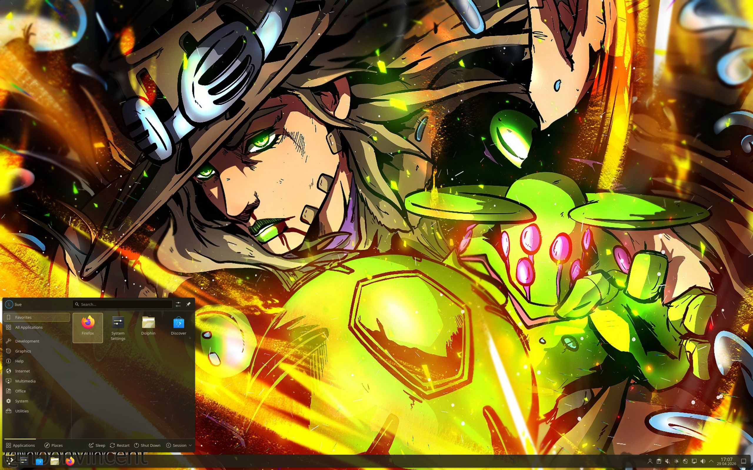 Nyarch desktop screenshot: 26.04 kde