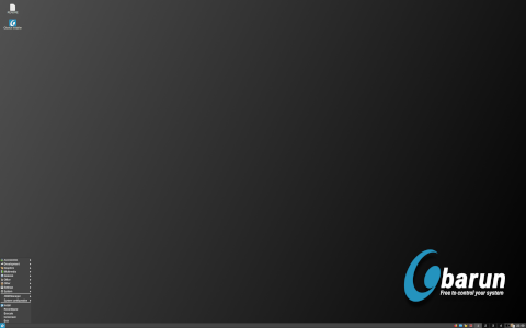 Obarun desktop screenshot: Distribution overview