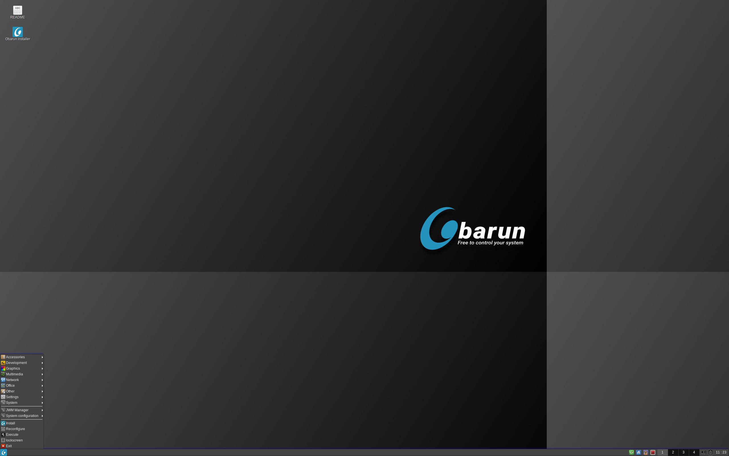 Obarun desktop screenshot: 2021.02.14