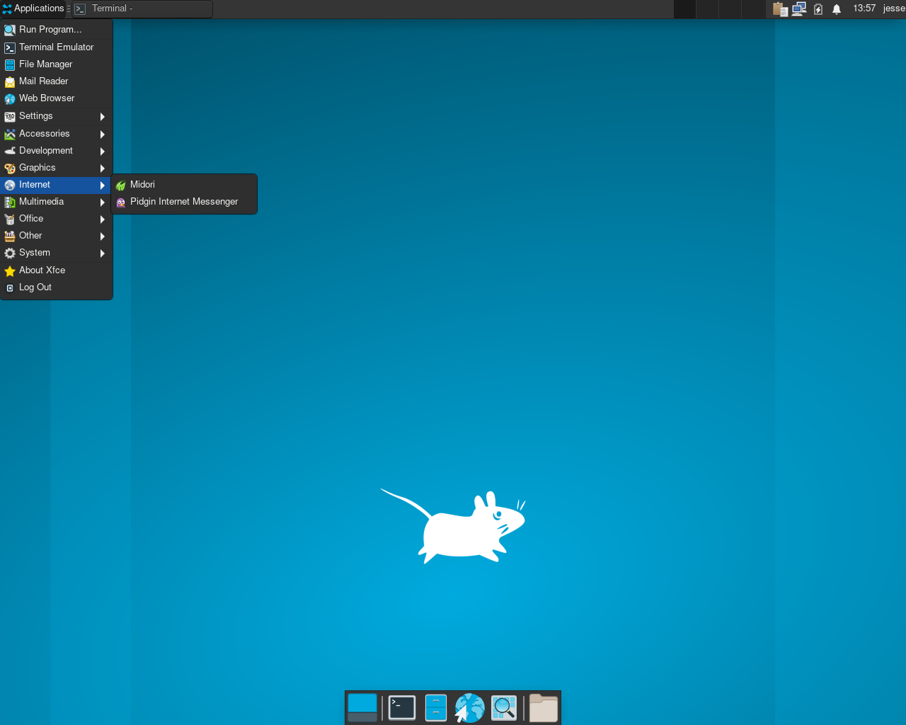 Obarun desktop screenshot: 2021.07.26 menu