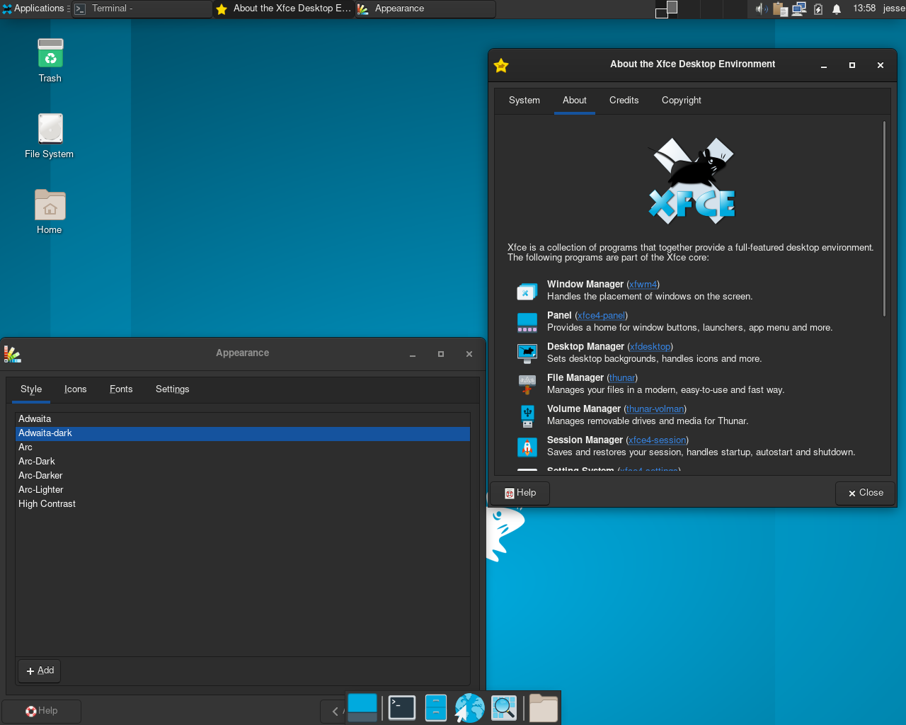 Obarun desktop screenshot: 2021.07.26 theme