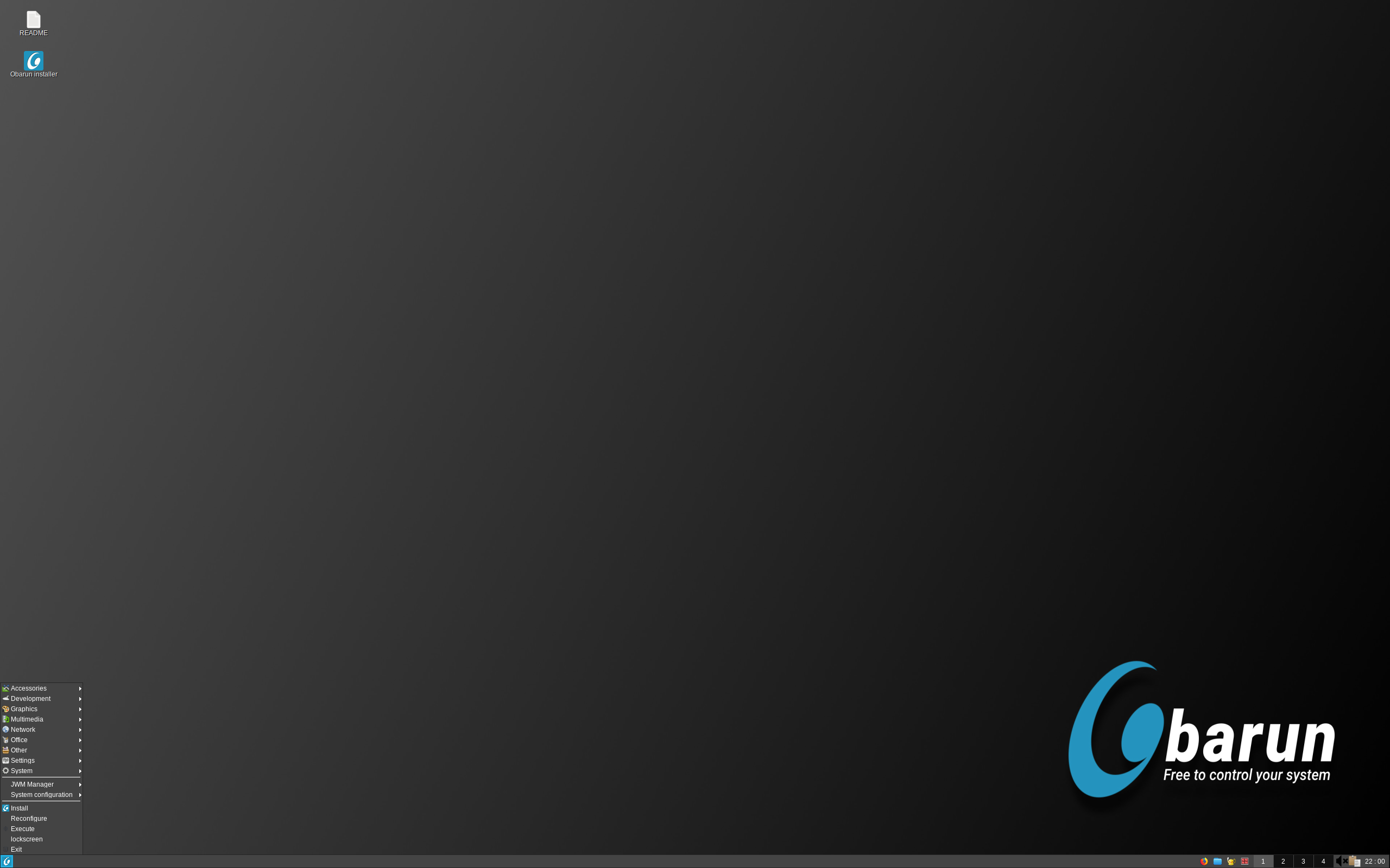 Obarun desktop screenshot: 2026.04.30