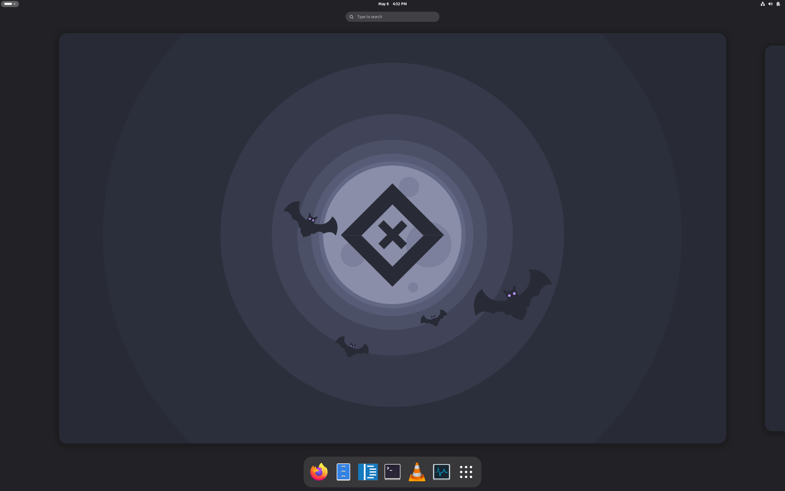OnixOS desktop screenshot: 260508