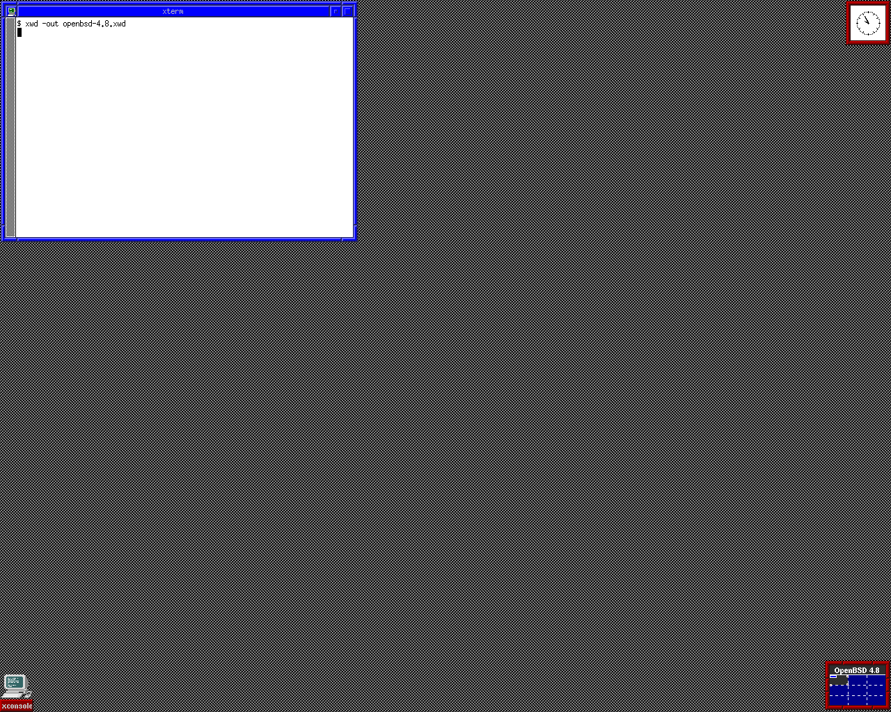 OpenBSD desktop screenshot: 4.8
