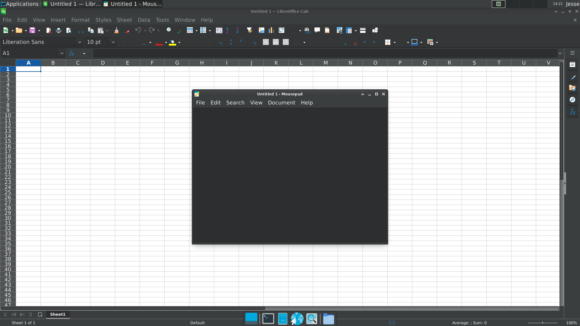 OpenBSD desktop screenshot: 7.8 libreoffice