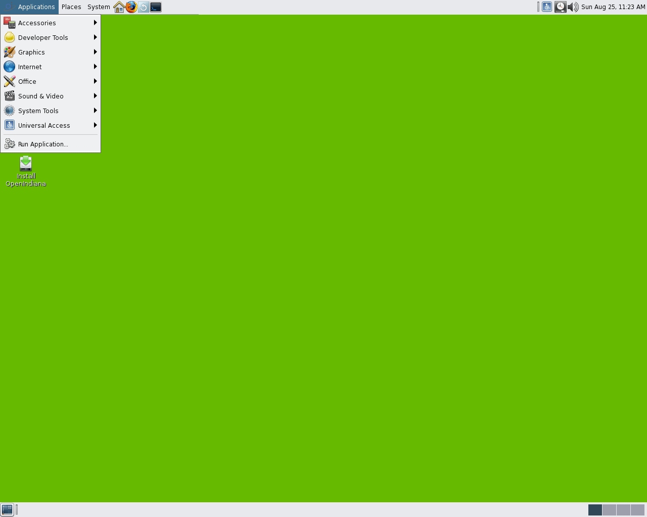 OpenIndiana desktop screenshot: 151a8