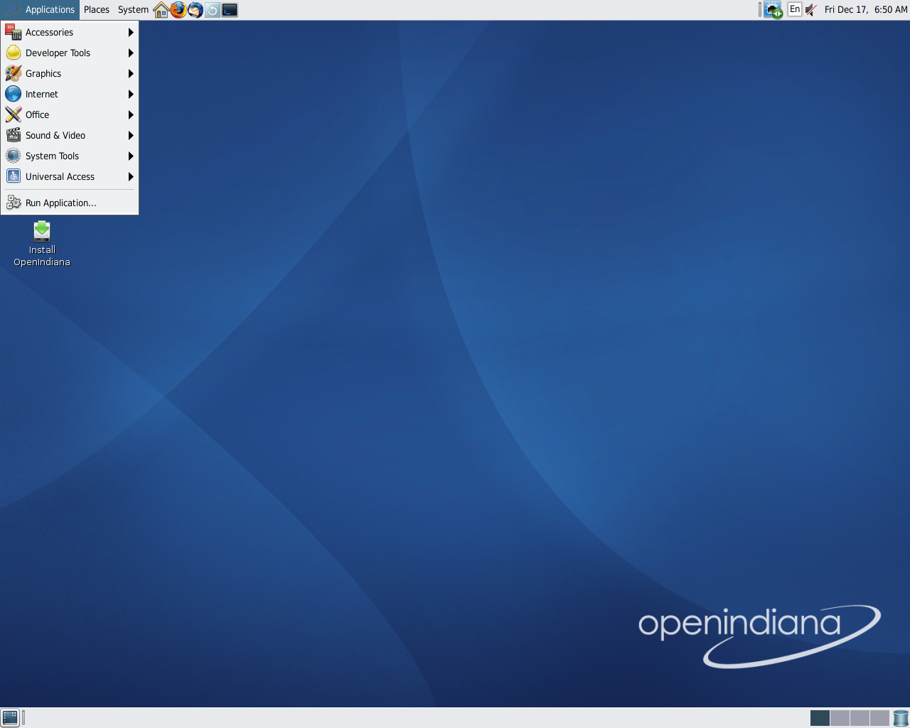 OpenIndiana desktop screenshot: dev 148