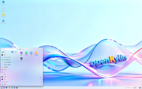 openKylin desktop screenshot: Distribution overview