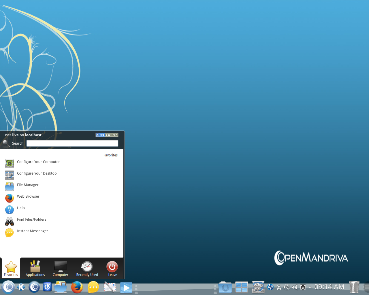 OpenMandriva desktop screenshot: 2013.0 beta
