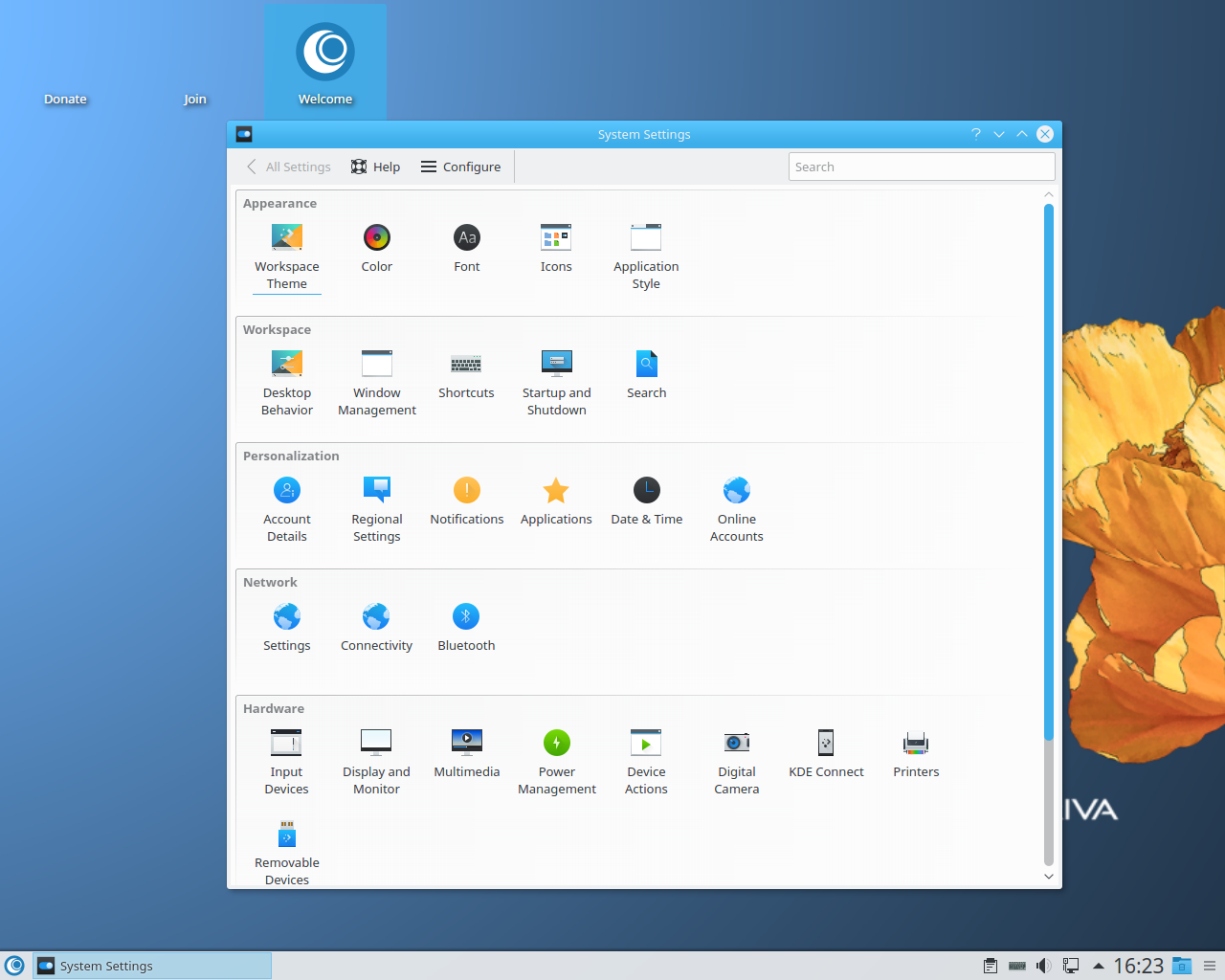 OpenMandriva desktop screenshot: 3.0 desktop