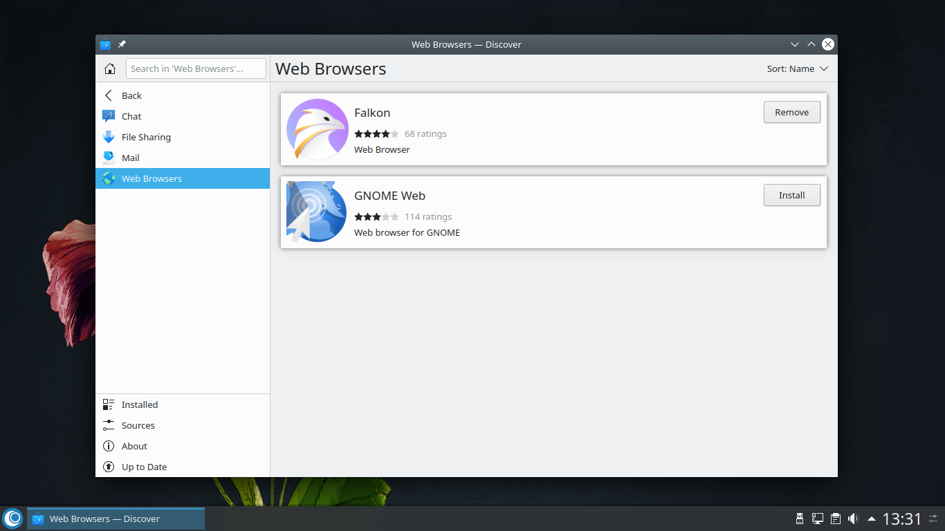 OpenMandriva desktop screenshot: 4.1 discover