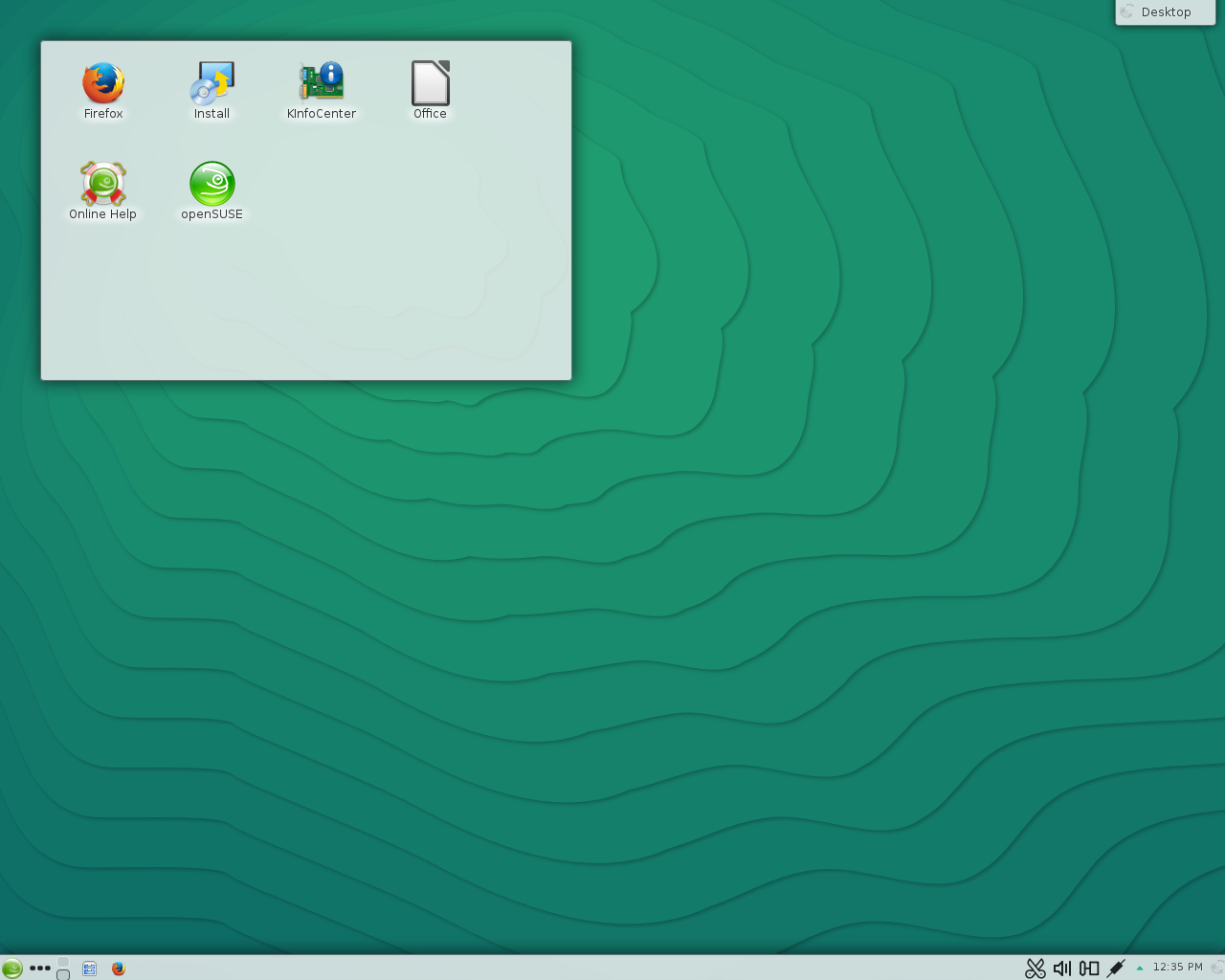 openSUSE desktop screenshot: 13.2