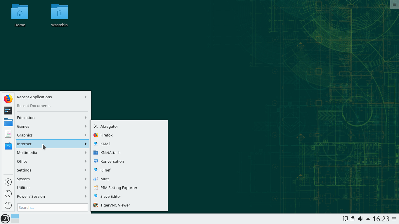openSUSE desktop screenshot: 15.1 leap plasma desktop