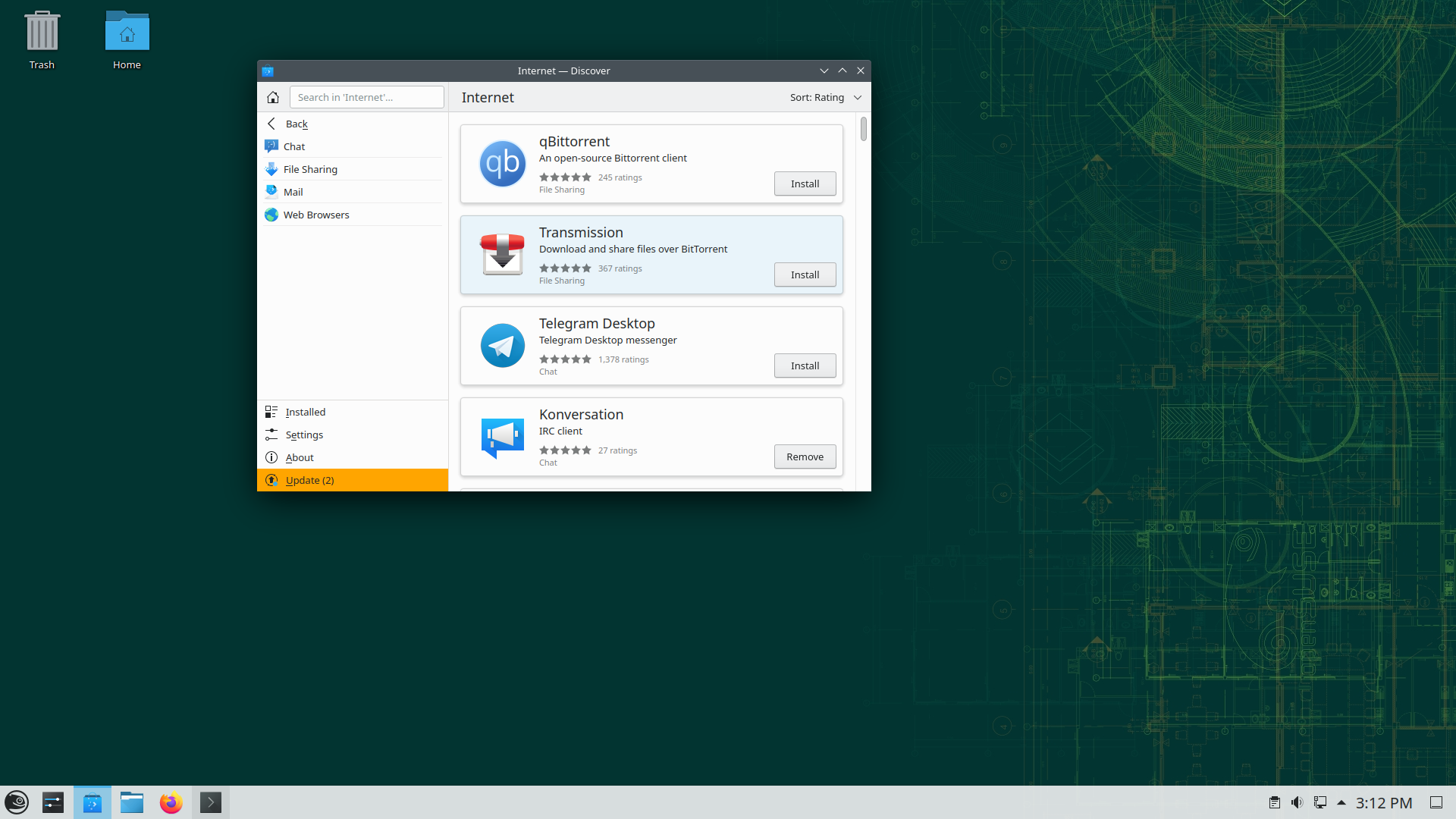openSUSE desktop screenshot: 15.4 discover
