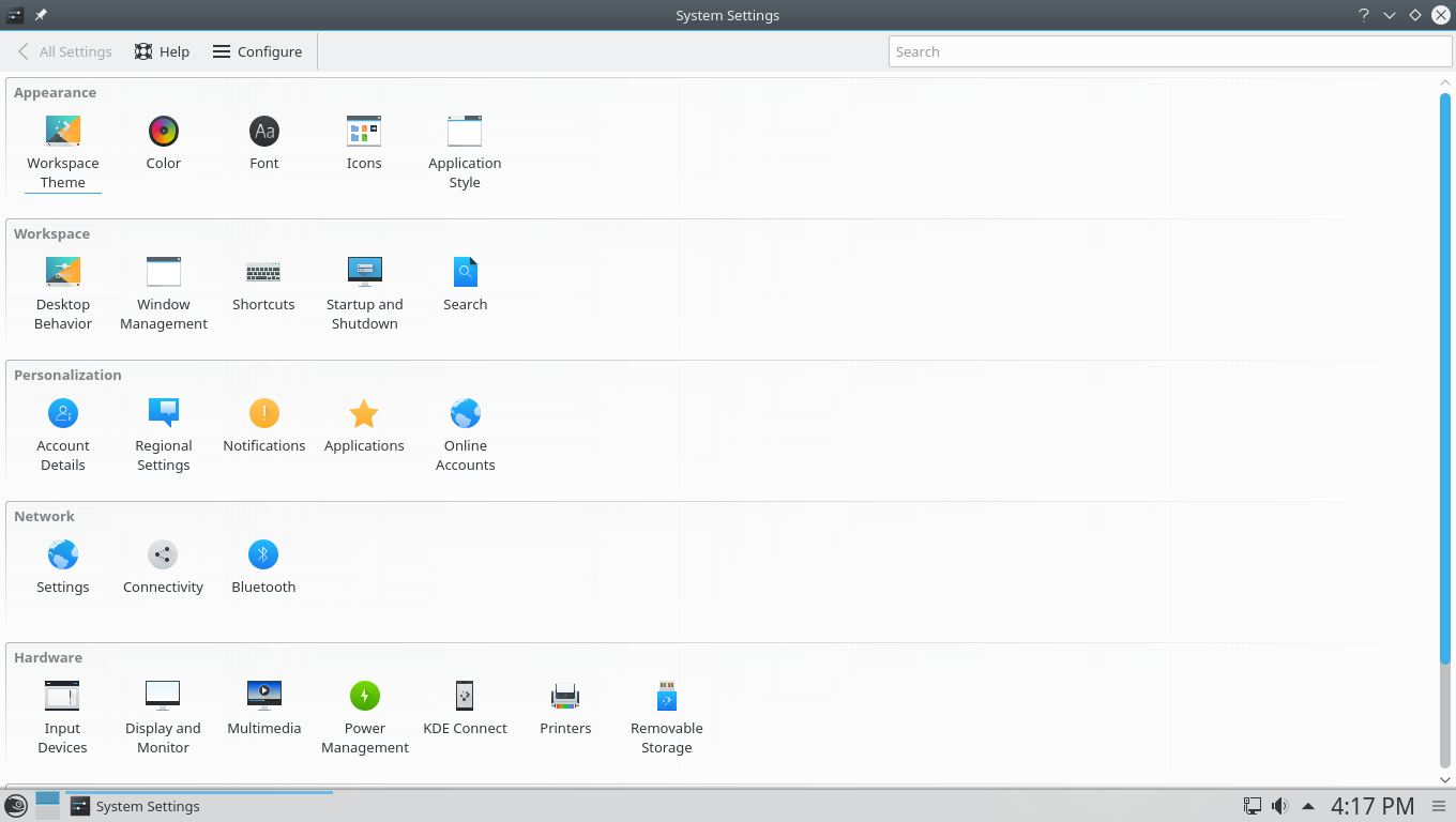 openSUSE desktop screenshot: 42.3 settings