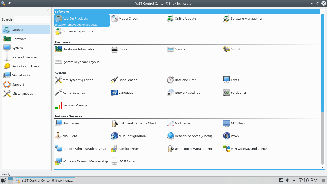 openSUSE desktop screenshot: 42.3 yast