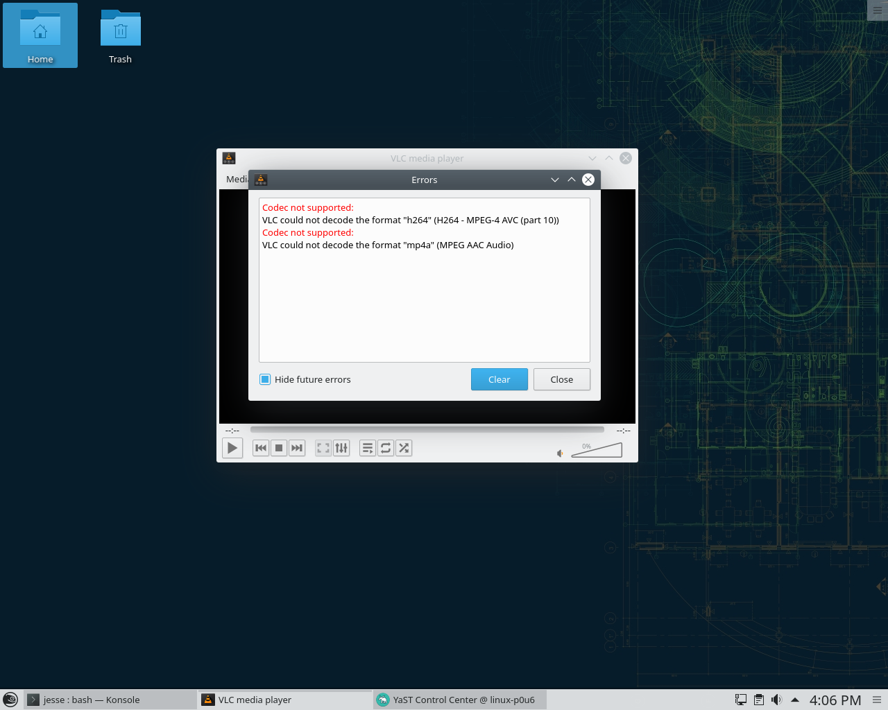 openSUSE desktop screenshot: tumbleweed 2018 media