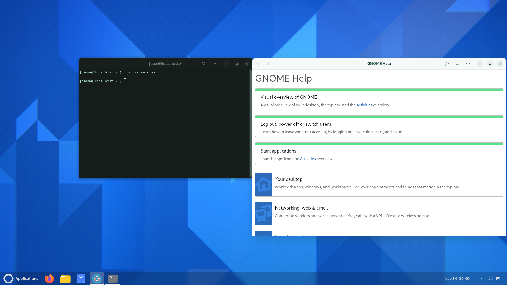 Oreon desktop screenshot: 9.3 help