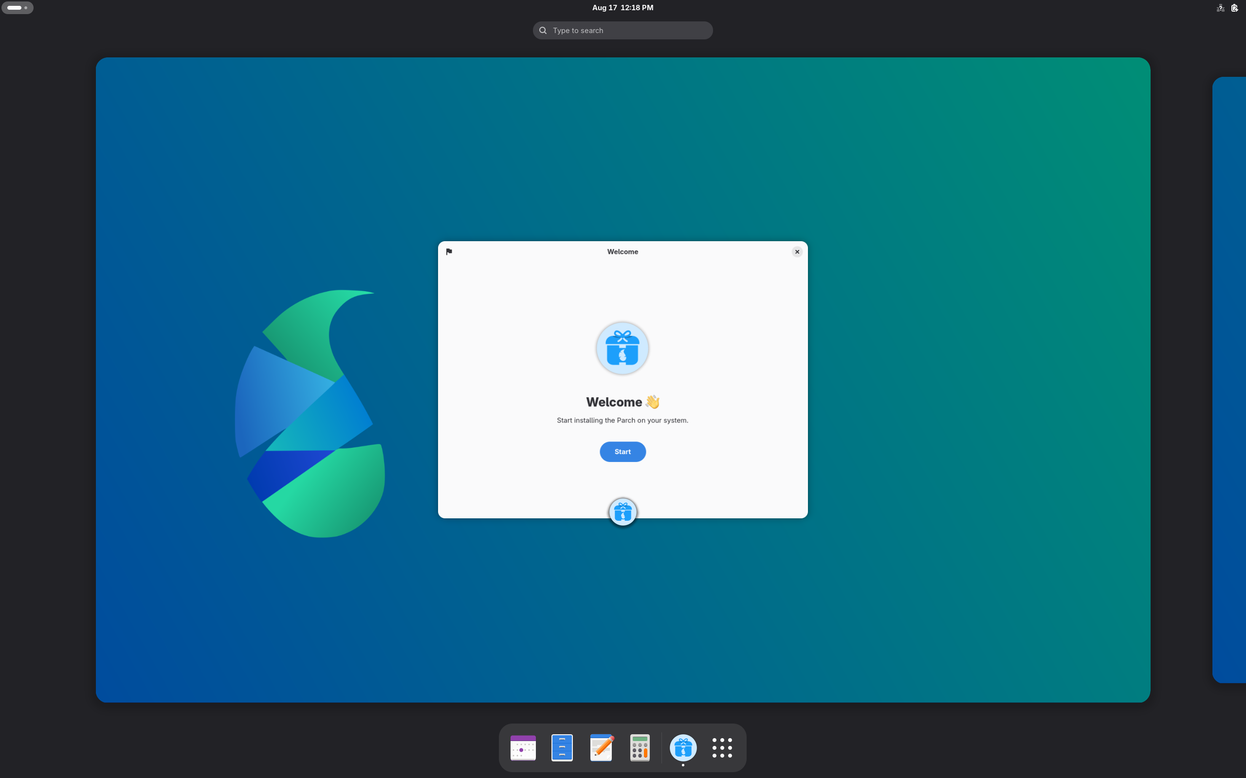 Parch desktop screenshot: 2026.07.07 gnome