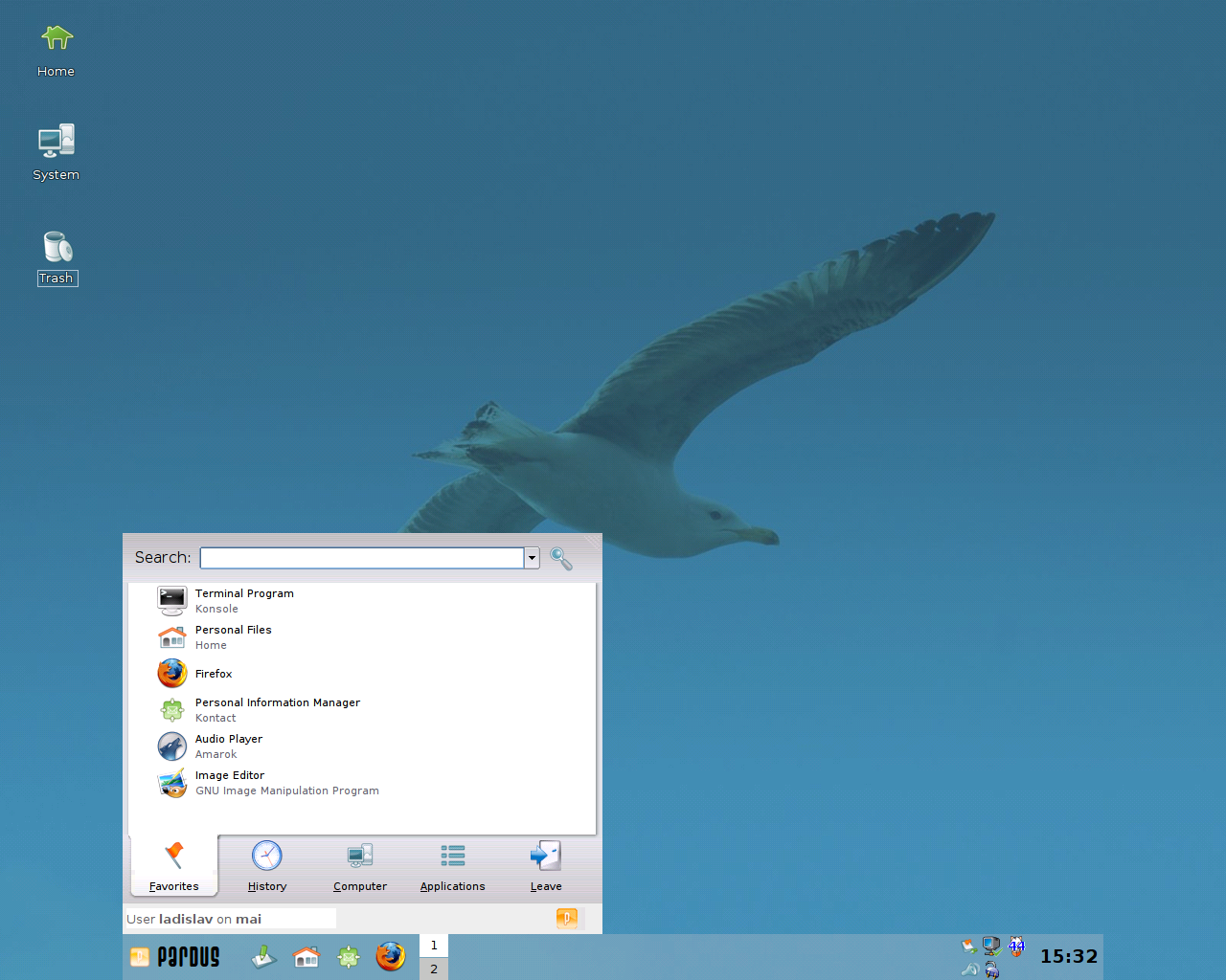 Pardus desktop screenshot: 2007