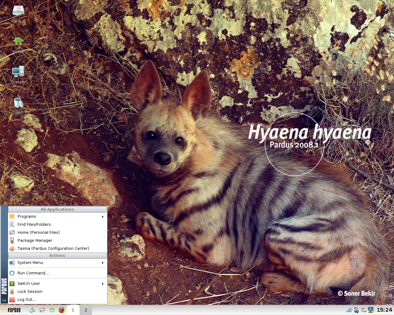 Pardus desktop screenshot: 2008.1