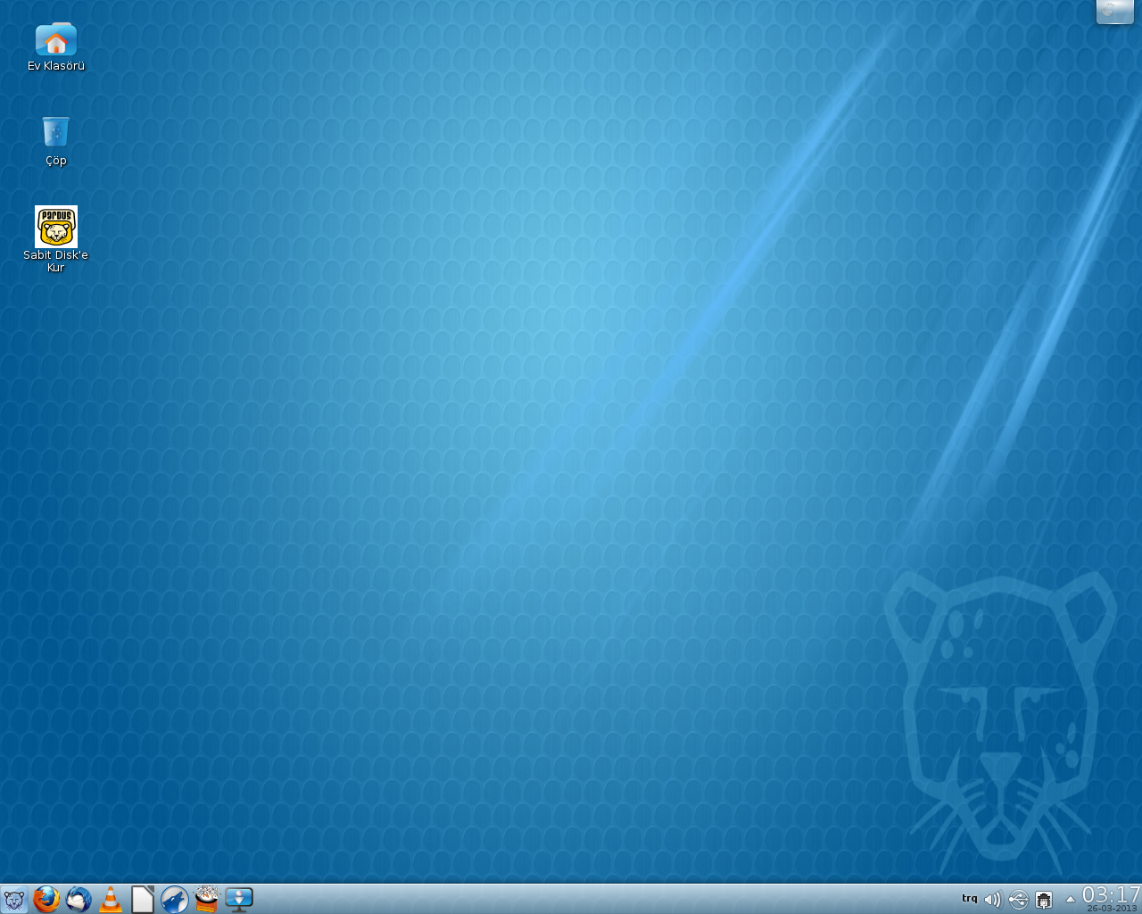 Pardus desktop screenshot: 2013