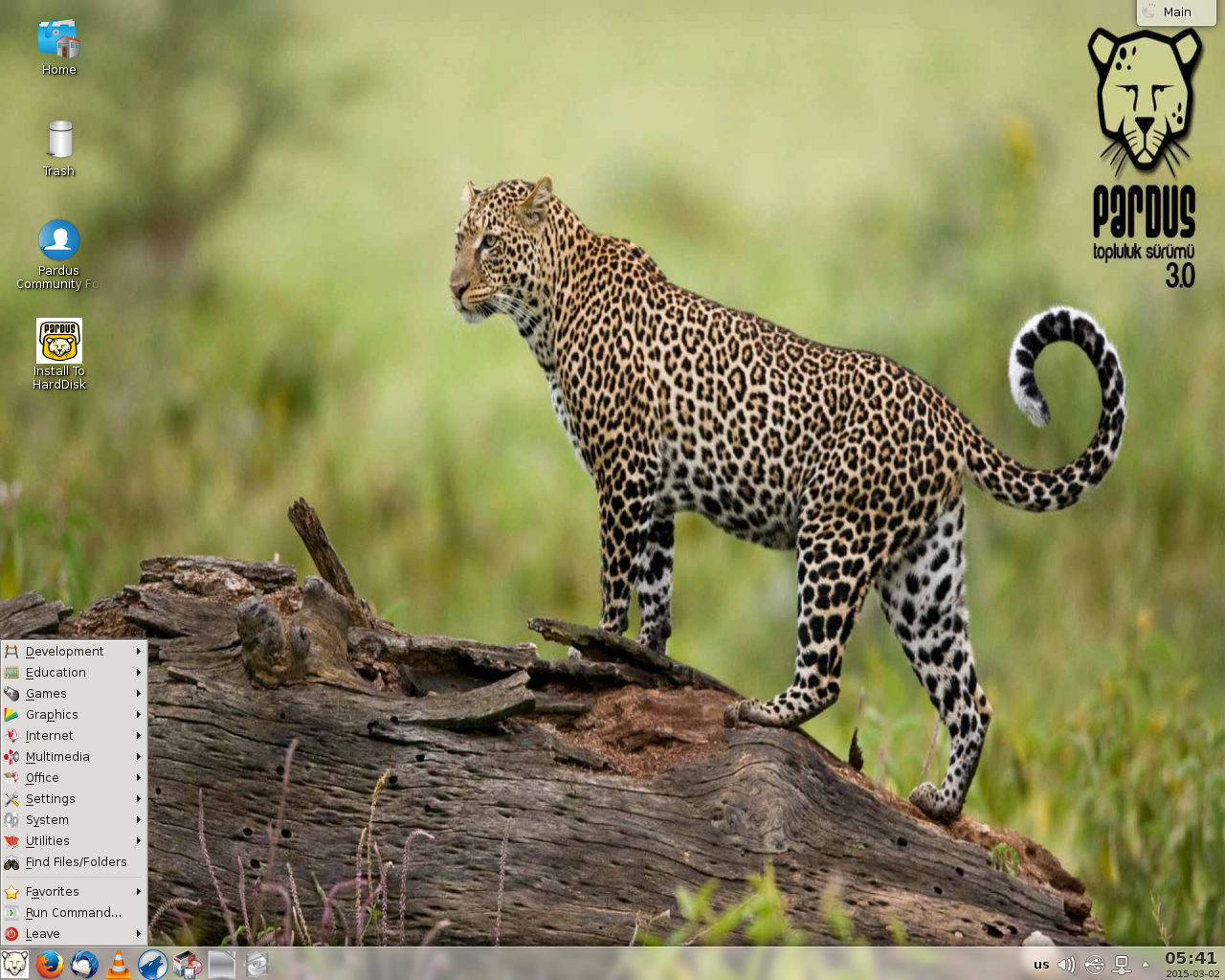 Pardus desktop screenshot: 3.0