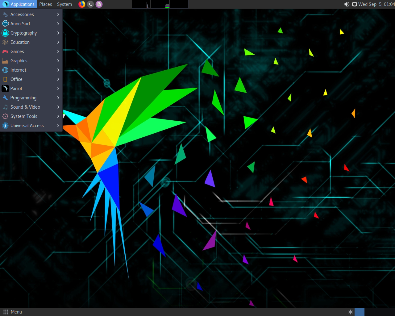Parrot desktop screenshot: 4.2