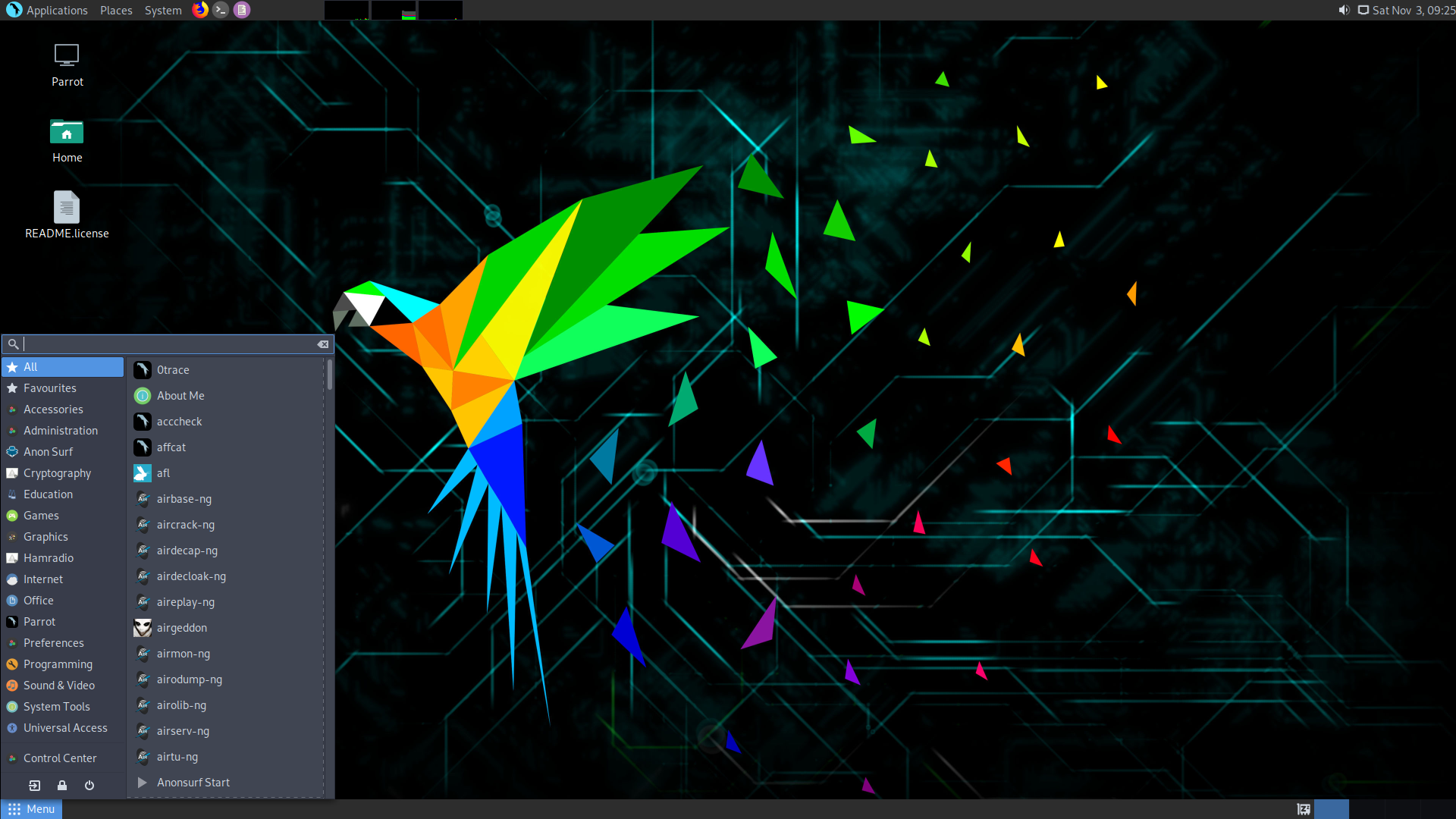 Parrot desktop screenshot: 4.3