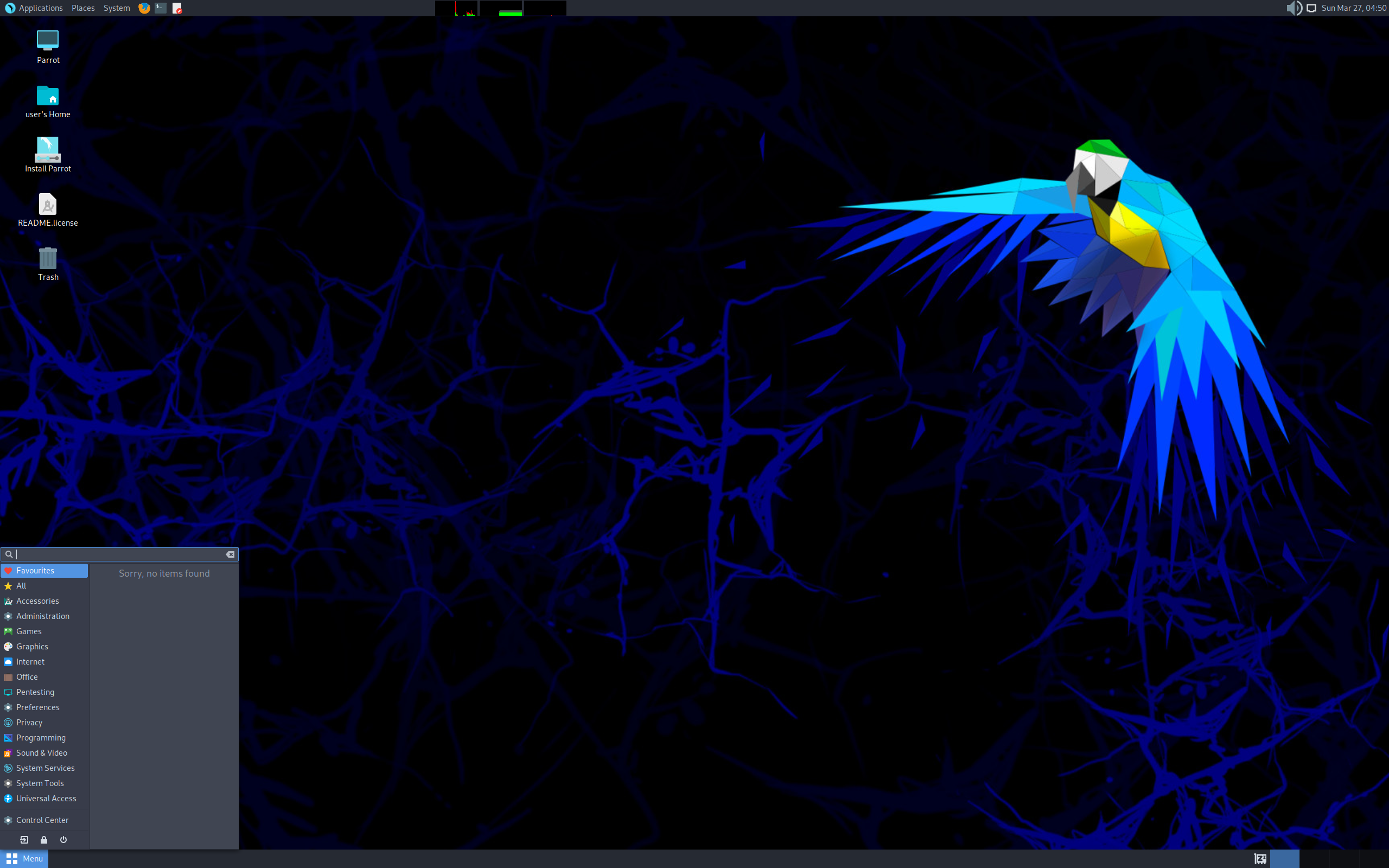 Parrot desktop screenshot: 5.0