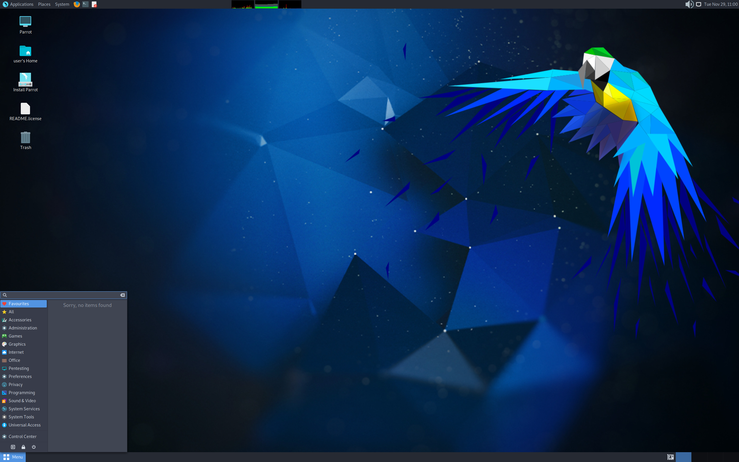 Parrot desktop screenshot: 5.1.2