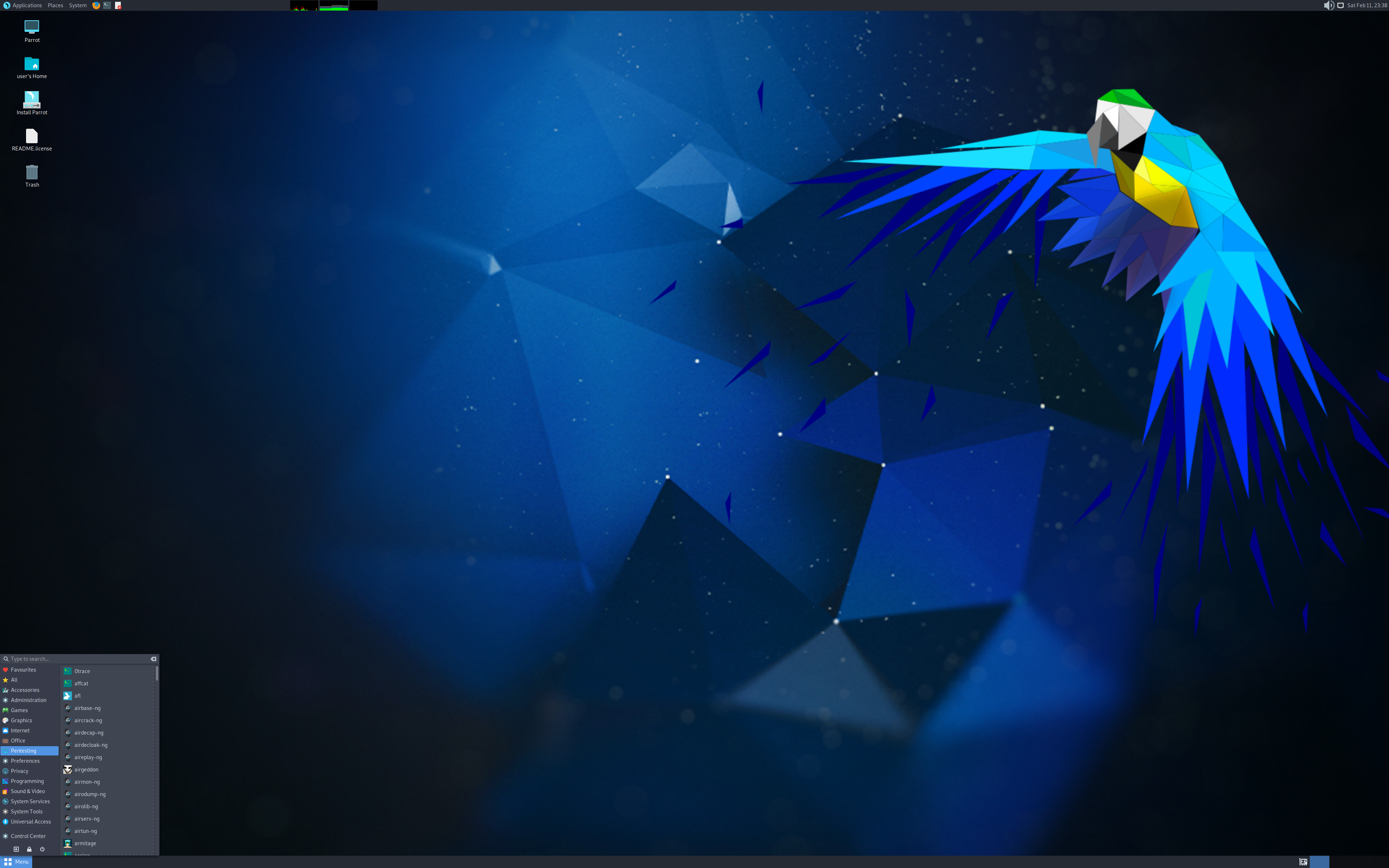 Parrot desktop screenshot: 5.2