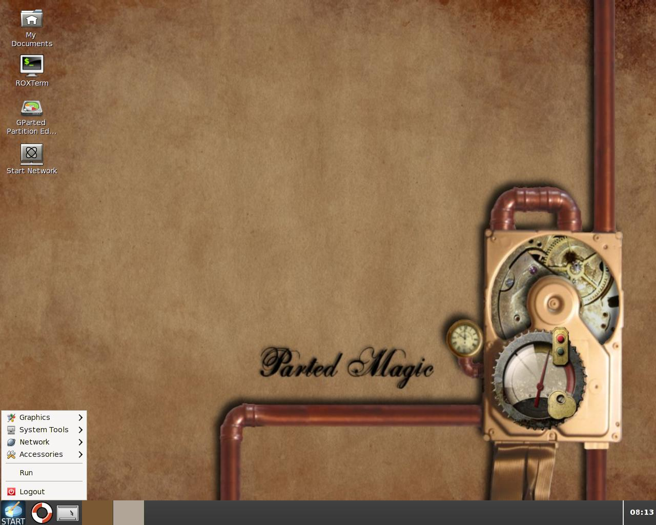 Parted Magic desktop screenshot: 3.1