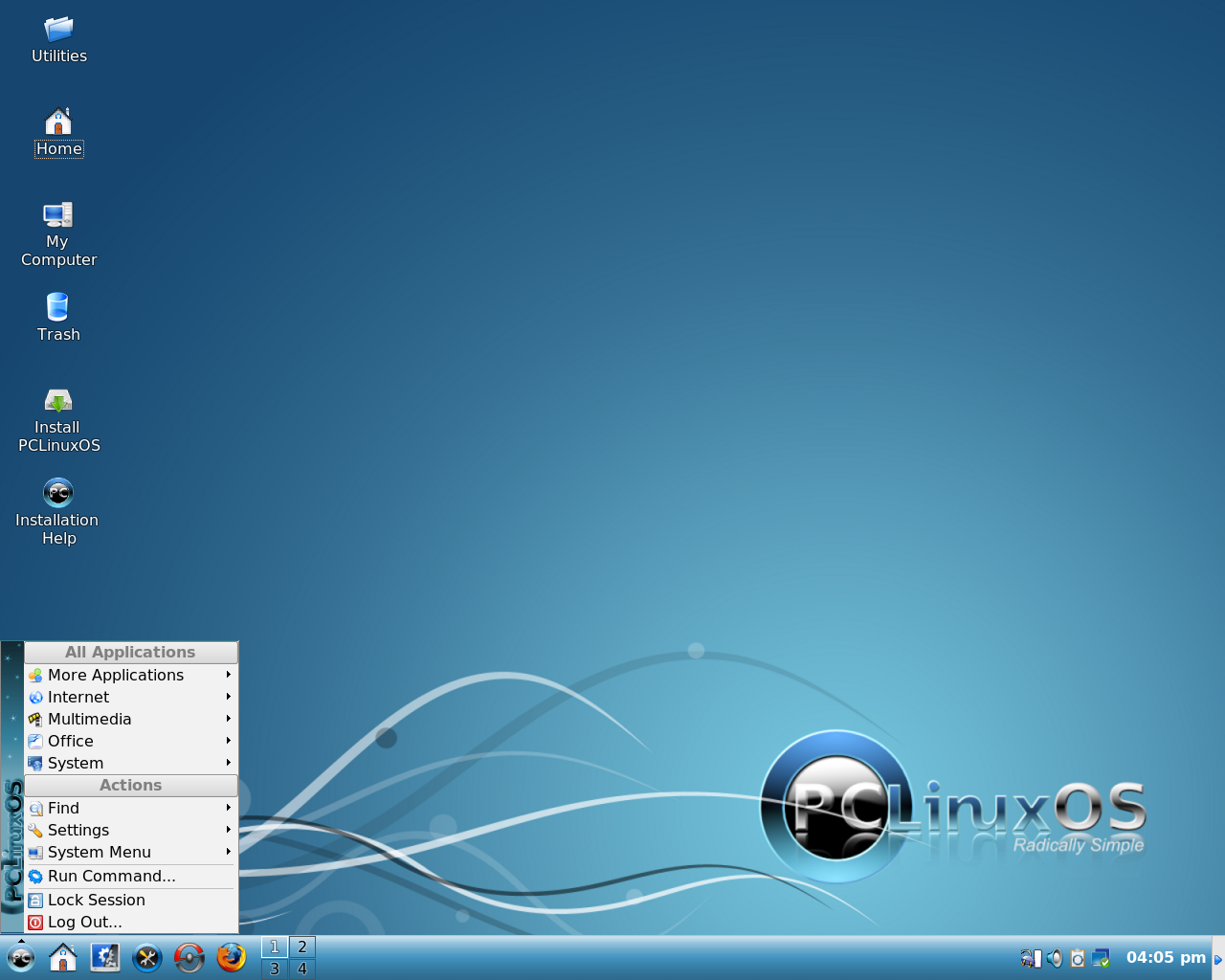PCLinuxOS desktop screenshot: 2009.2