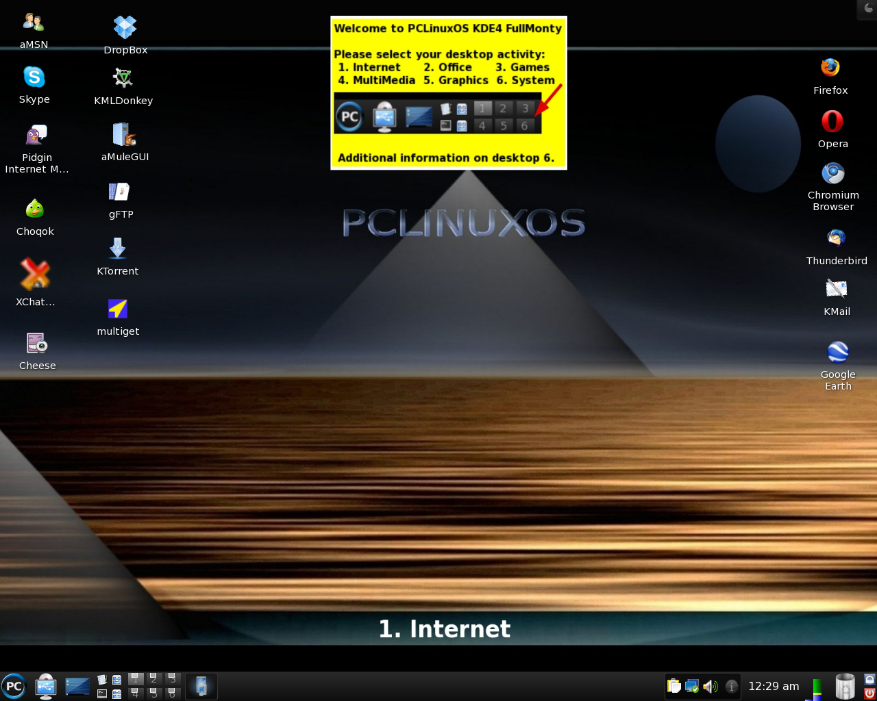 PCLinuxOS desktop screenshot: 2010 fullmonty