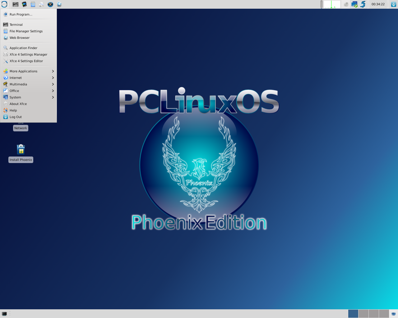 PCLinuxOS desktop screenshot: 2010 xfce