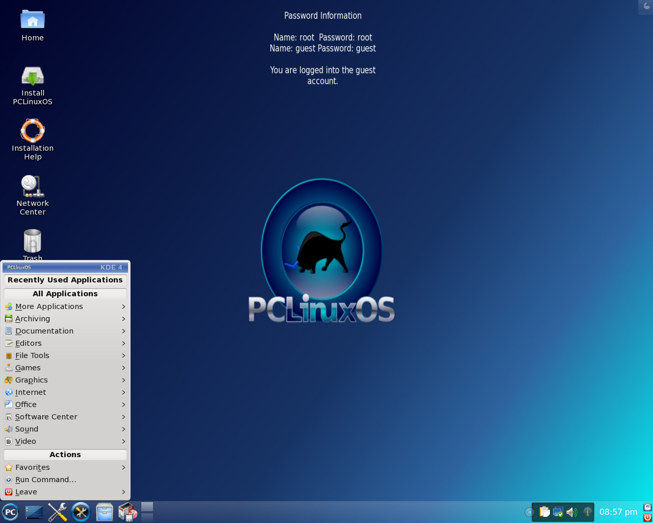 PCLinuxOS desktop screenshot: 2010.07