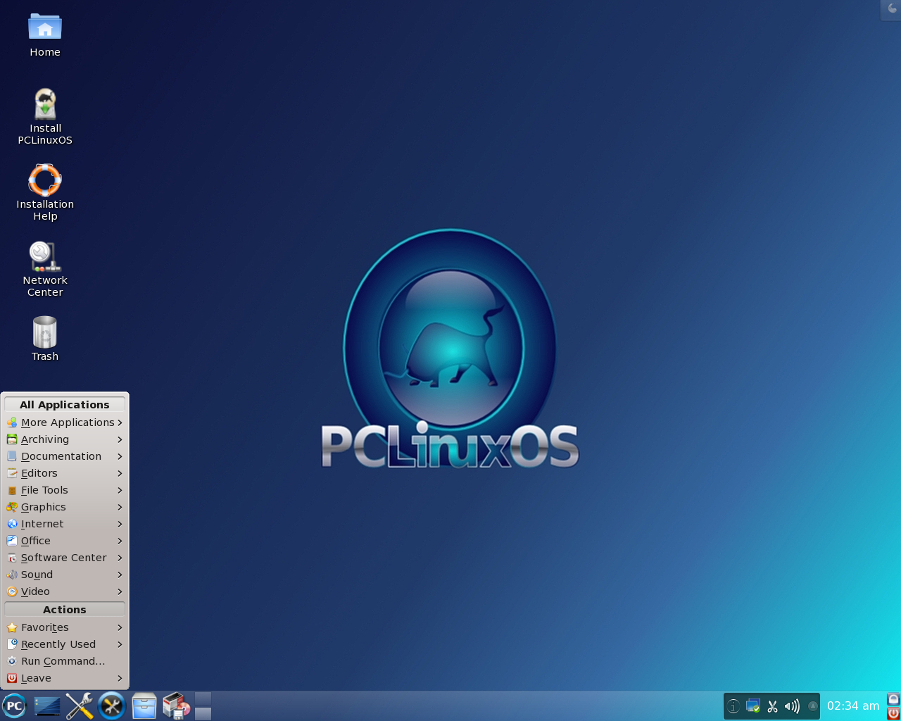 PCLinuxOS desktop screenshot: 2010.10