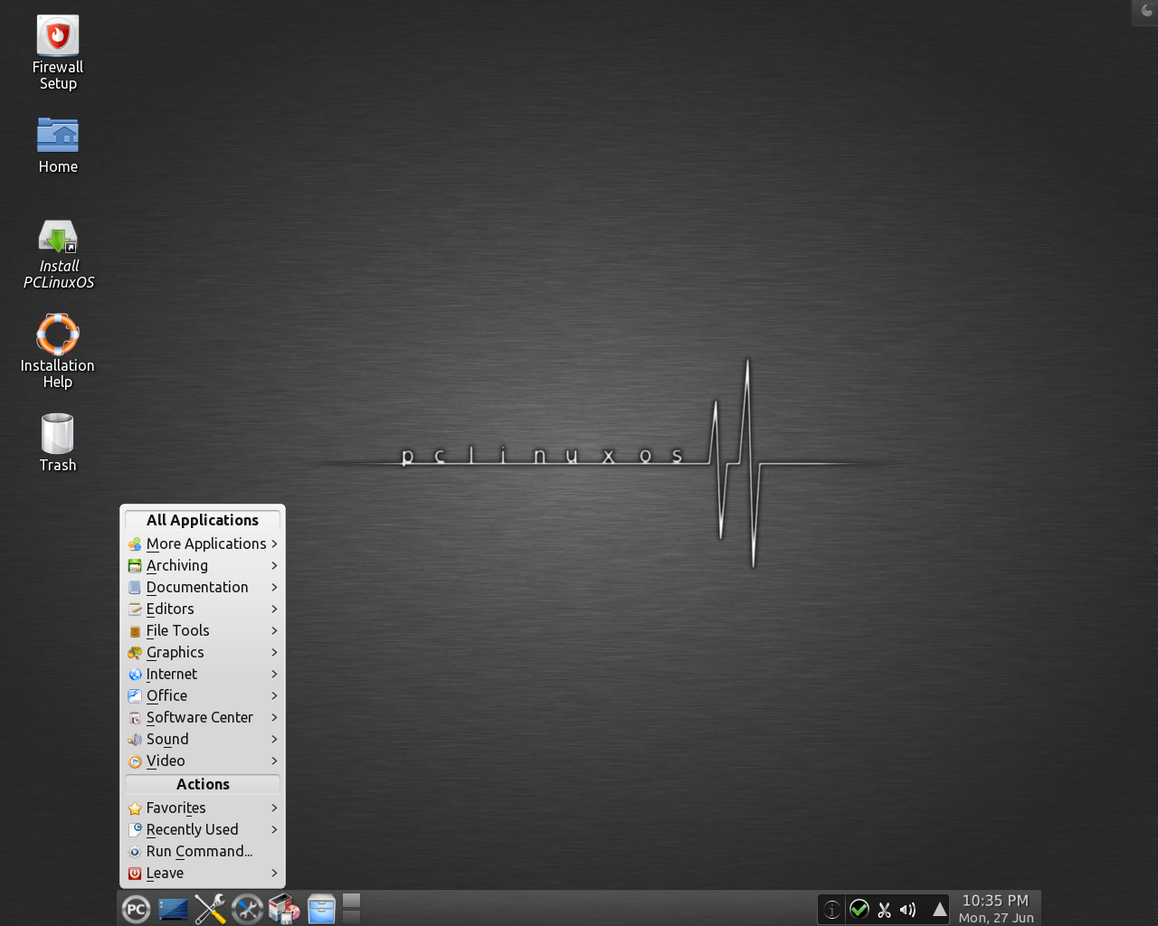 PCLinuxOS desktop screenshot: 2011.6