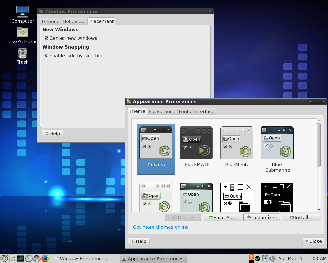 PCLinuxOS desktop screenshot: 2016.03 look