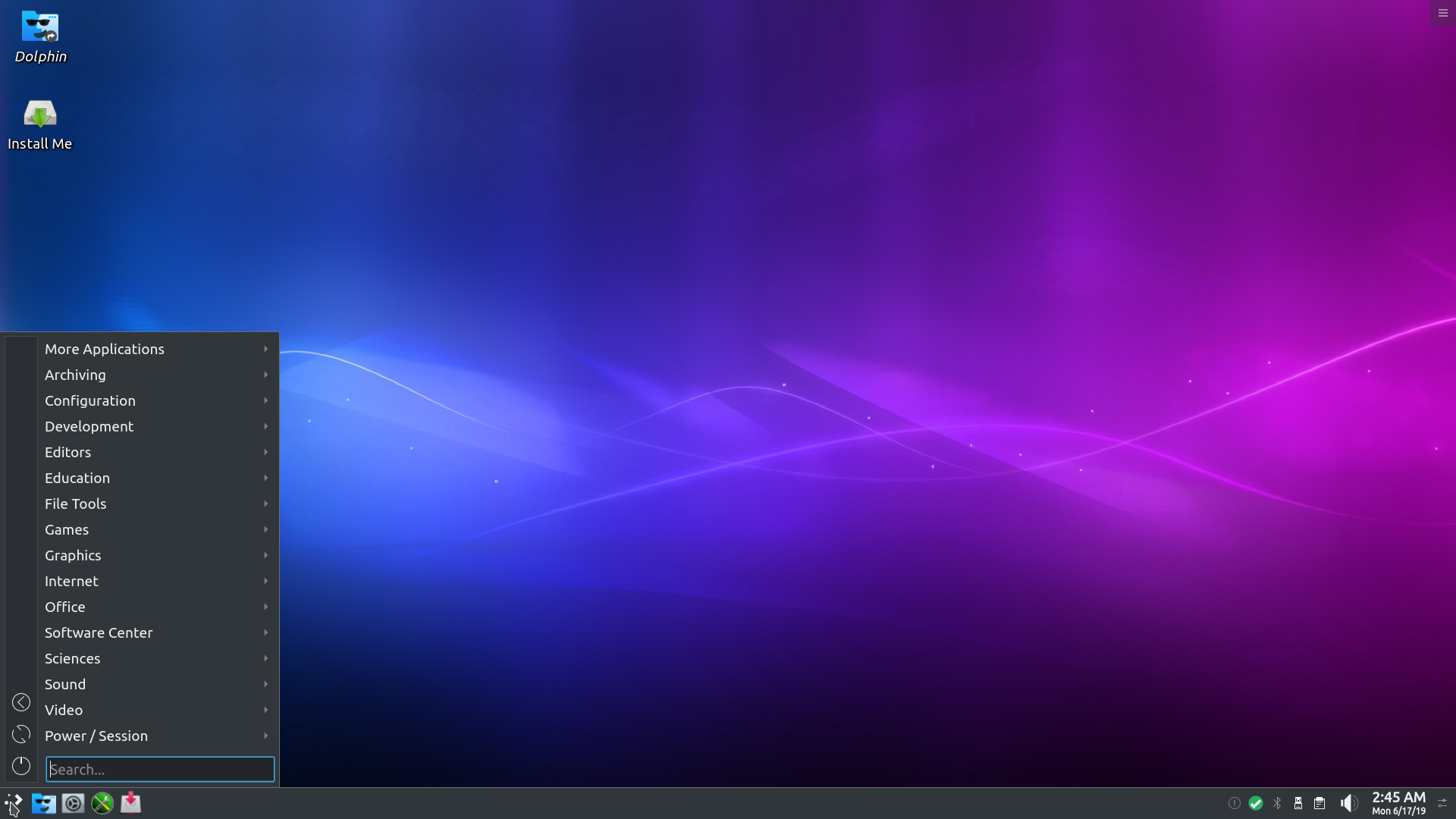 PCLinuxOS desktop screenshot: 2019.06