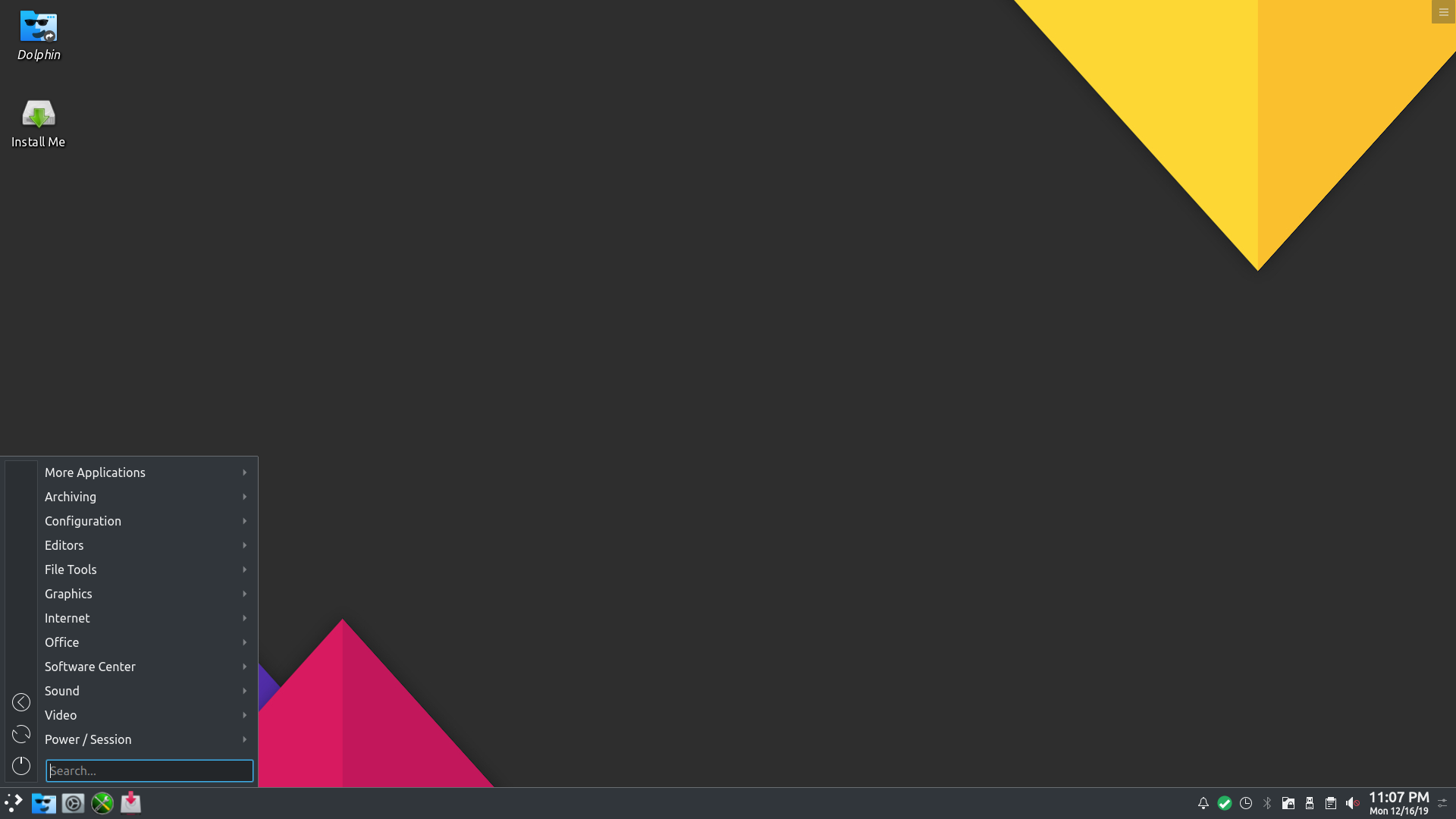 PCLinuxOS desktop screenshot: 2019.12