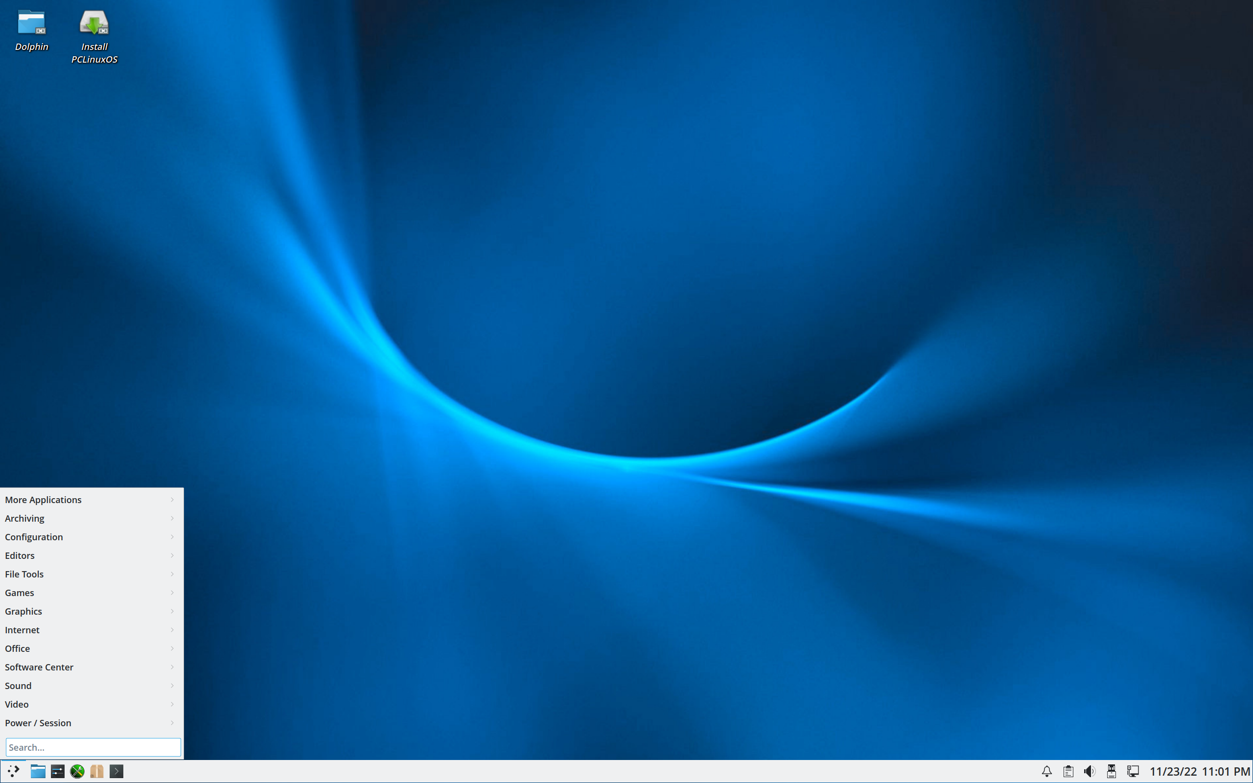 PCLinuxOS desktop screenshot: 2022.11.20