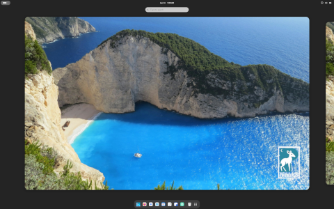 PelandukOS desktop screenshot: Distribution overview